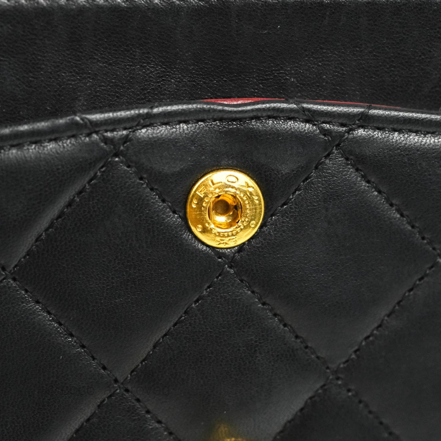 Chanel Classic Vintage Small S/M Flap Black Lambskin 24K Gold Hardware