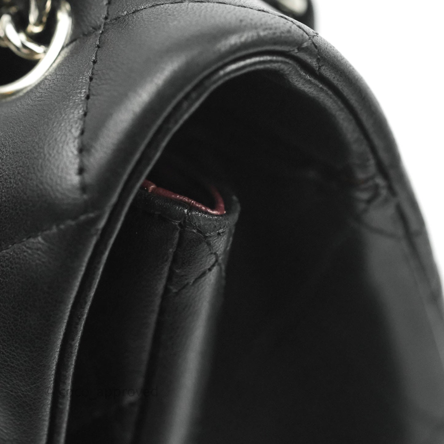 Chanel Quilted Maxi Single Flap Black Lambskin Silver Hardware