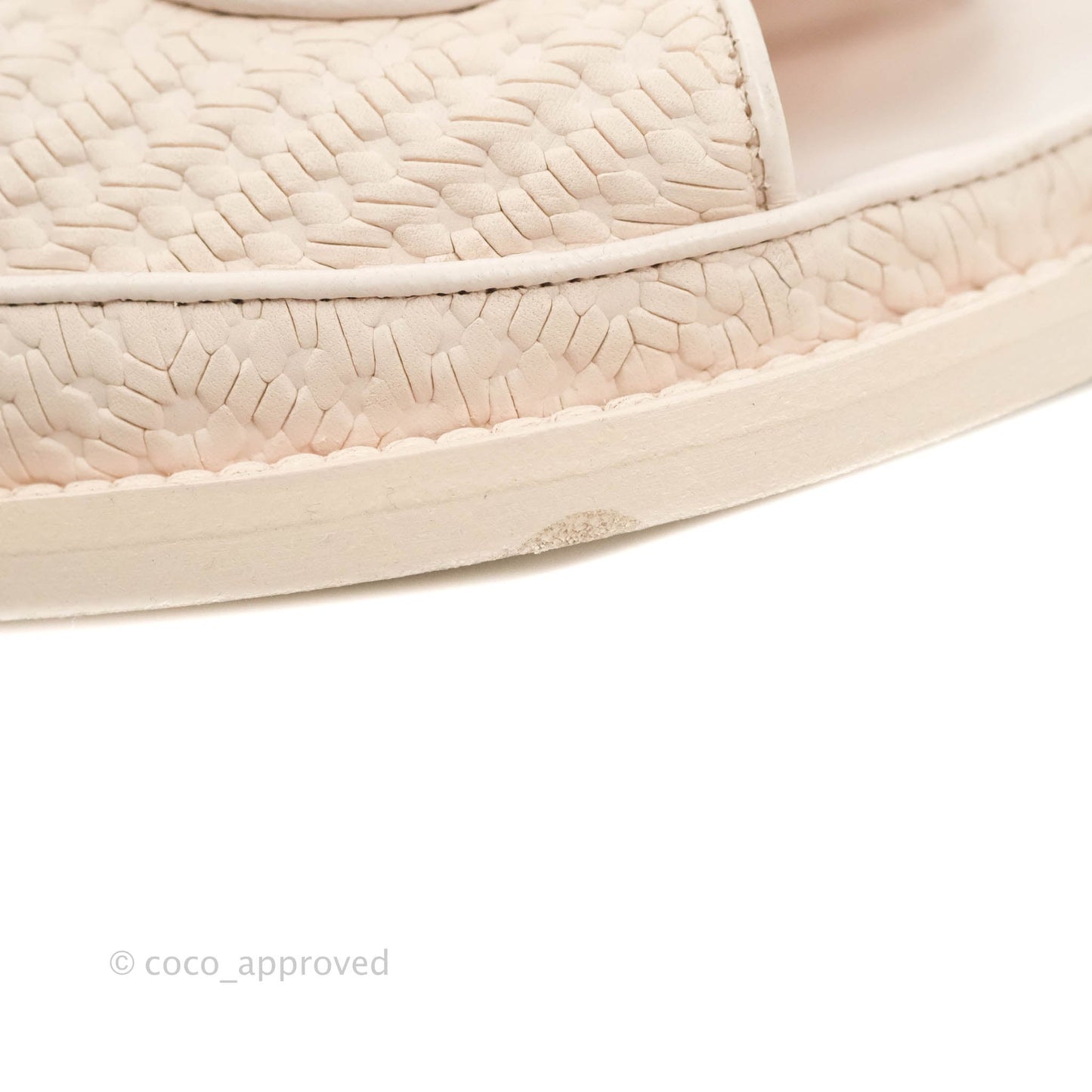 Chanel Dad Sandals Medallion Light Pink Size 37