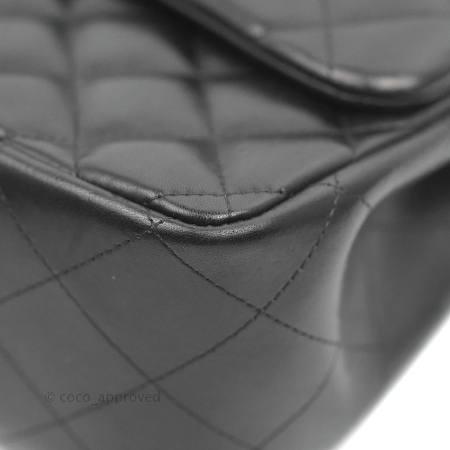Chanel Jumbo Double Flap Black Lambskin Silver Hardware⁣⁣