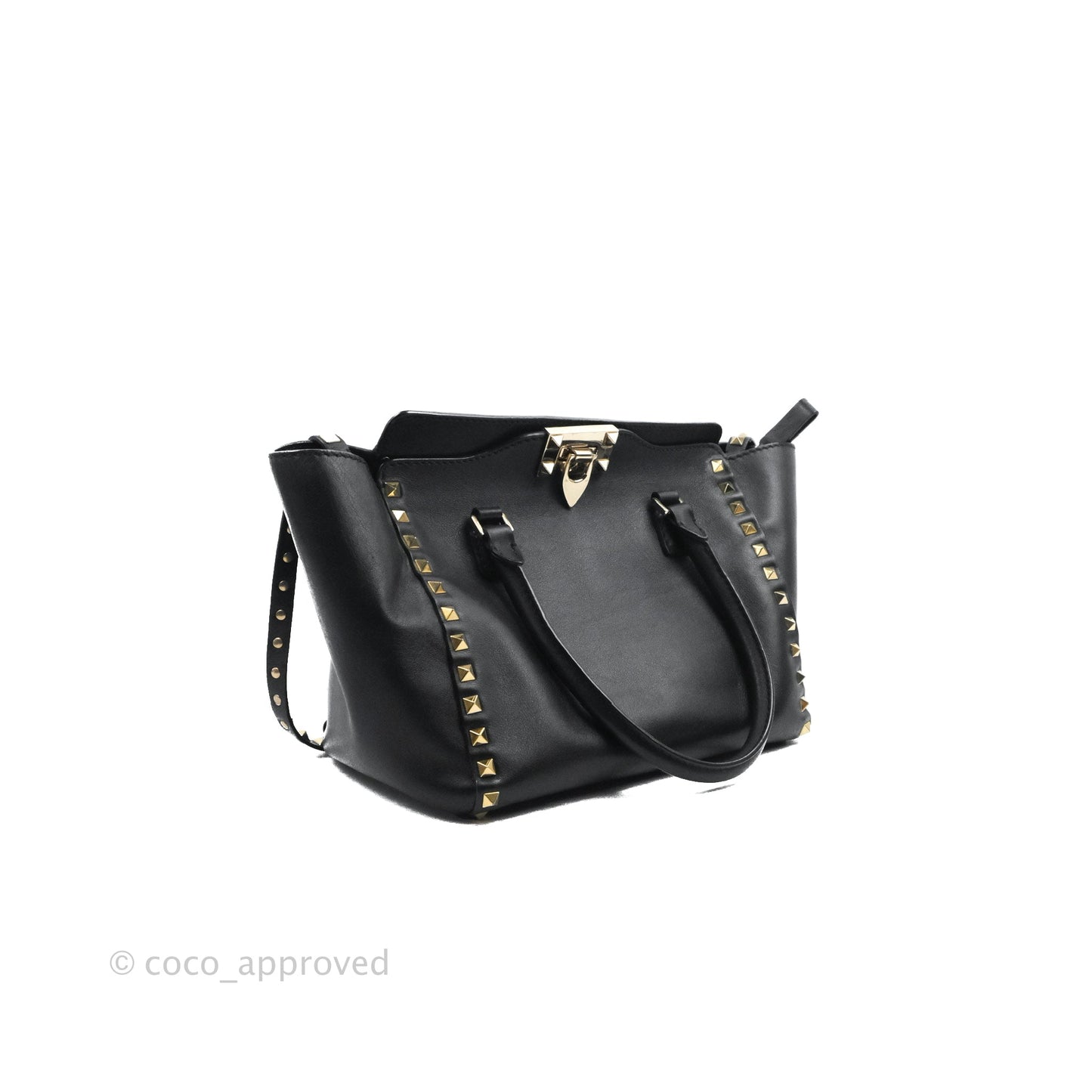 Valentino Garavani Small Rockstud Bag Black Calfskin