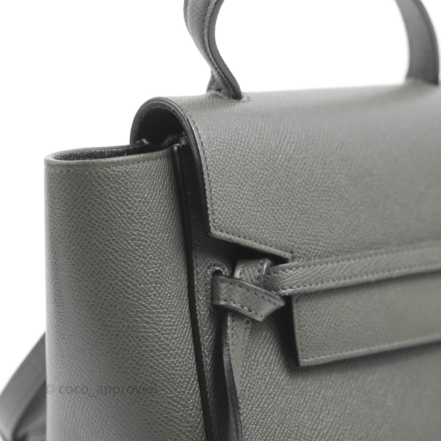 Celine Nano Belt Bag Grey Grained Calfskin Gold Hardware
