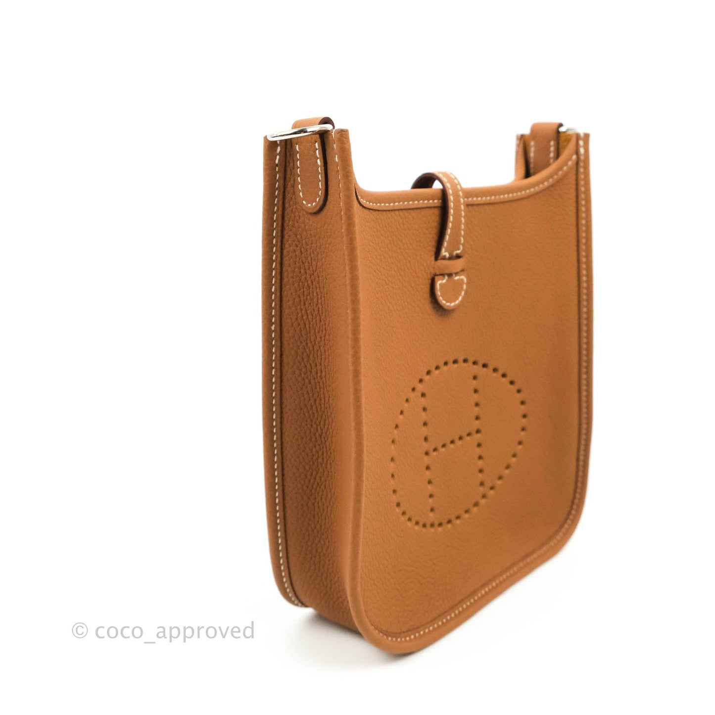 Hermès Mini Evelyne 16 Gold Clemence Palladium Hardware