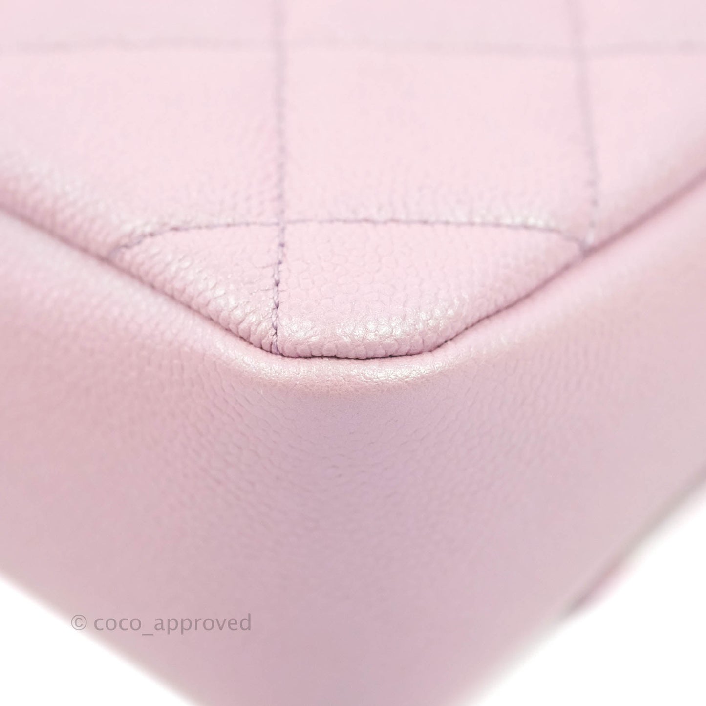 Chanel Quilted My Perfect Mini Iridescent Pink Caviar Aged Gold Hardware 21K