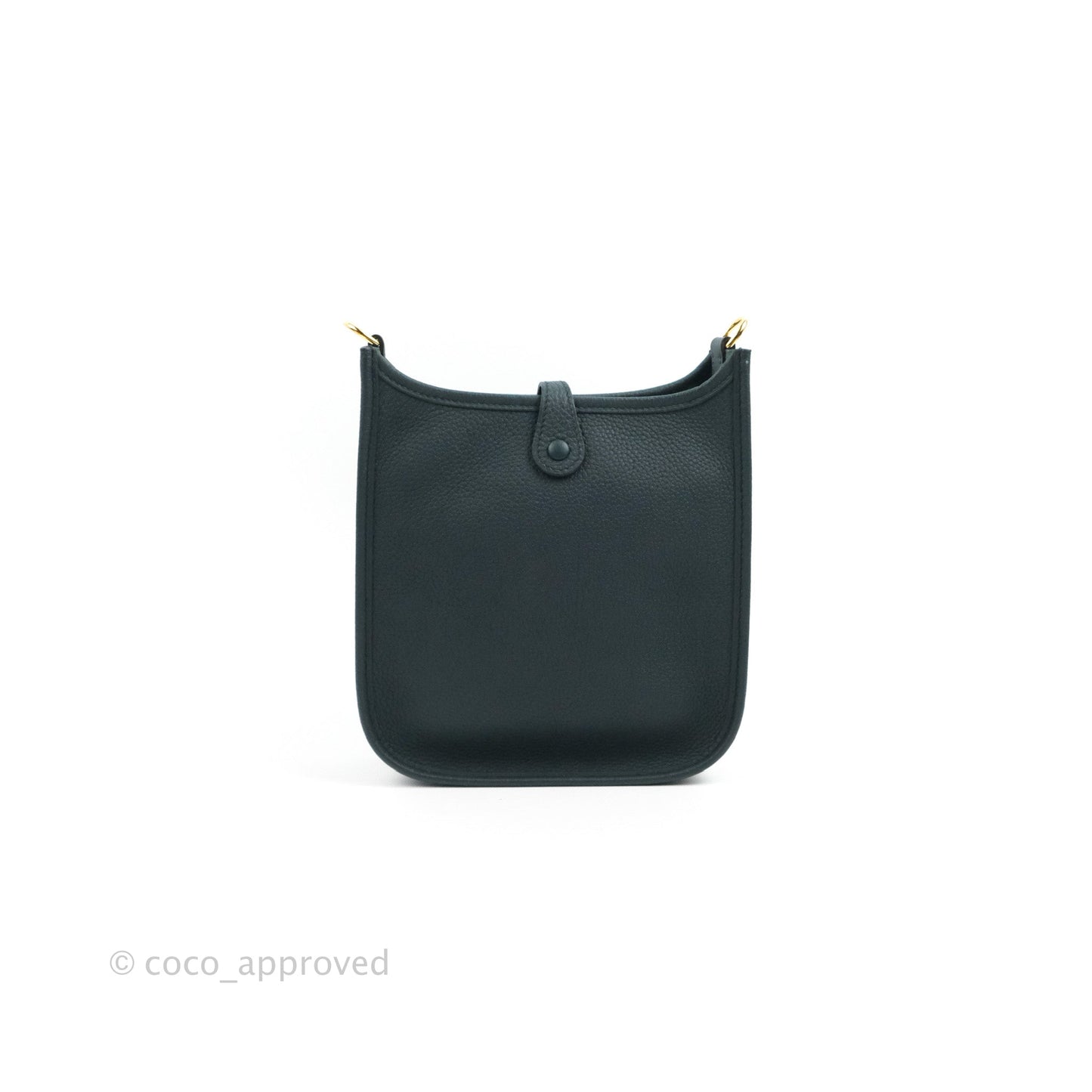 Hermès Mini Evelyne 16 Vert Rousseau/ Vert Cypress Clemence Gold Hardware