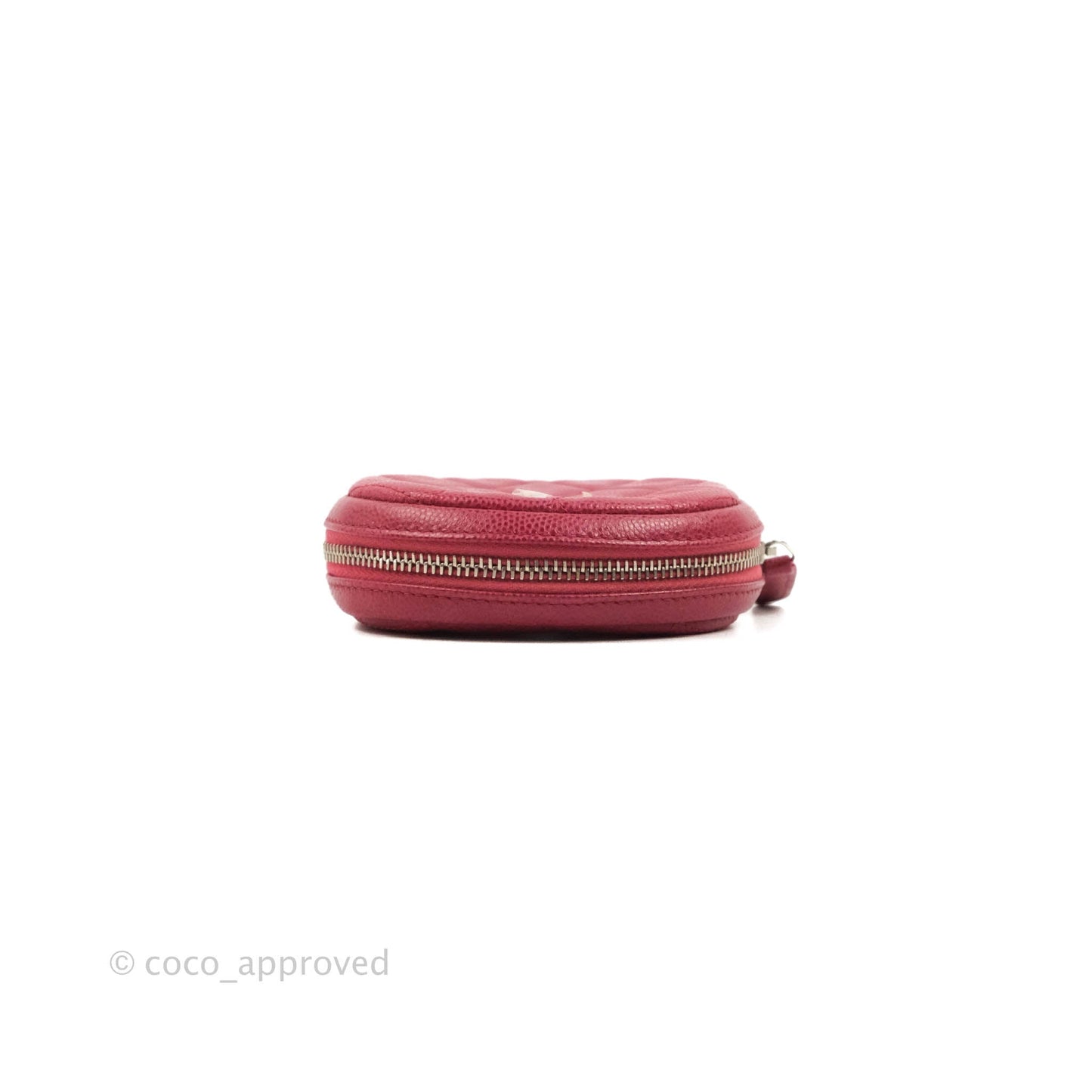 Chanel Red Round Coin Purse