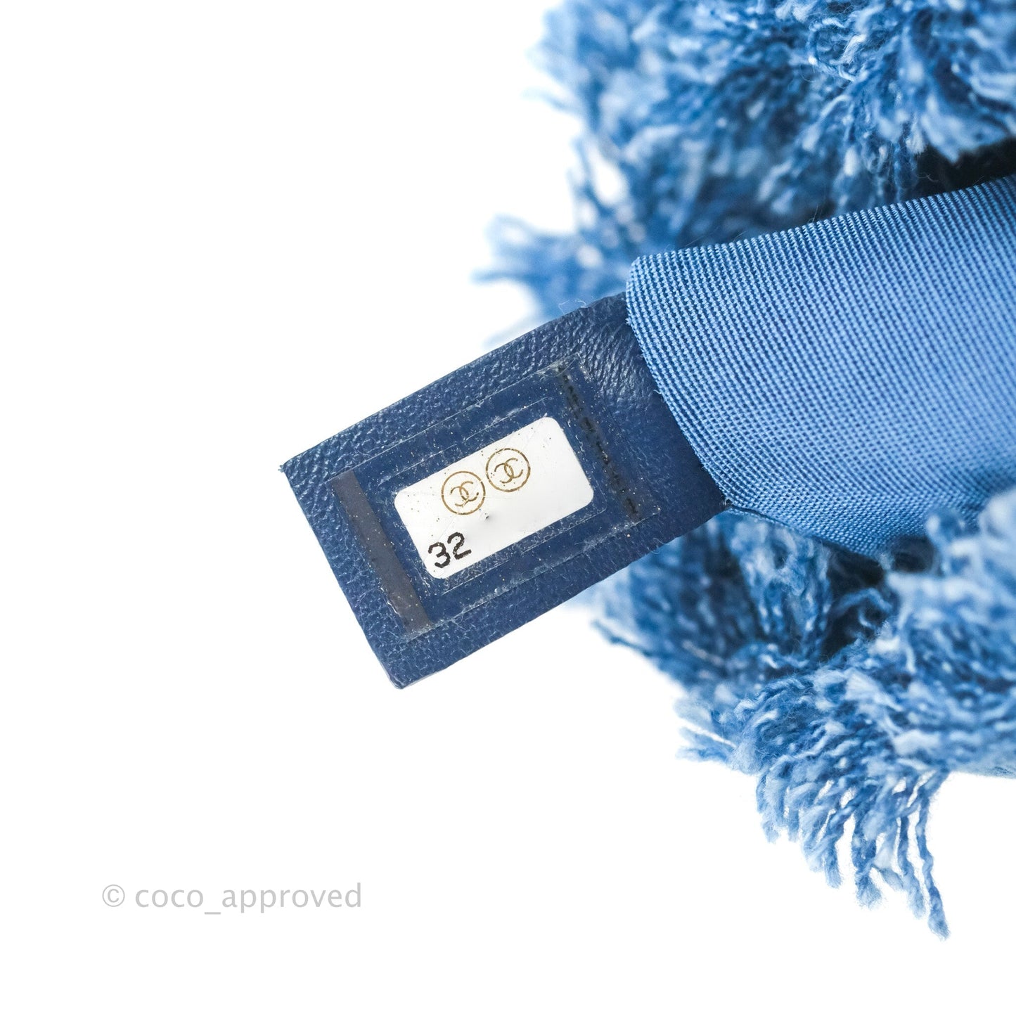 Chanel Mood Denim Mini Bucket Bag with Chain Blue Gold Hardware