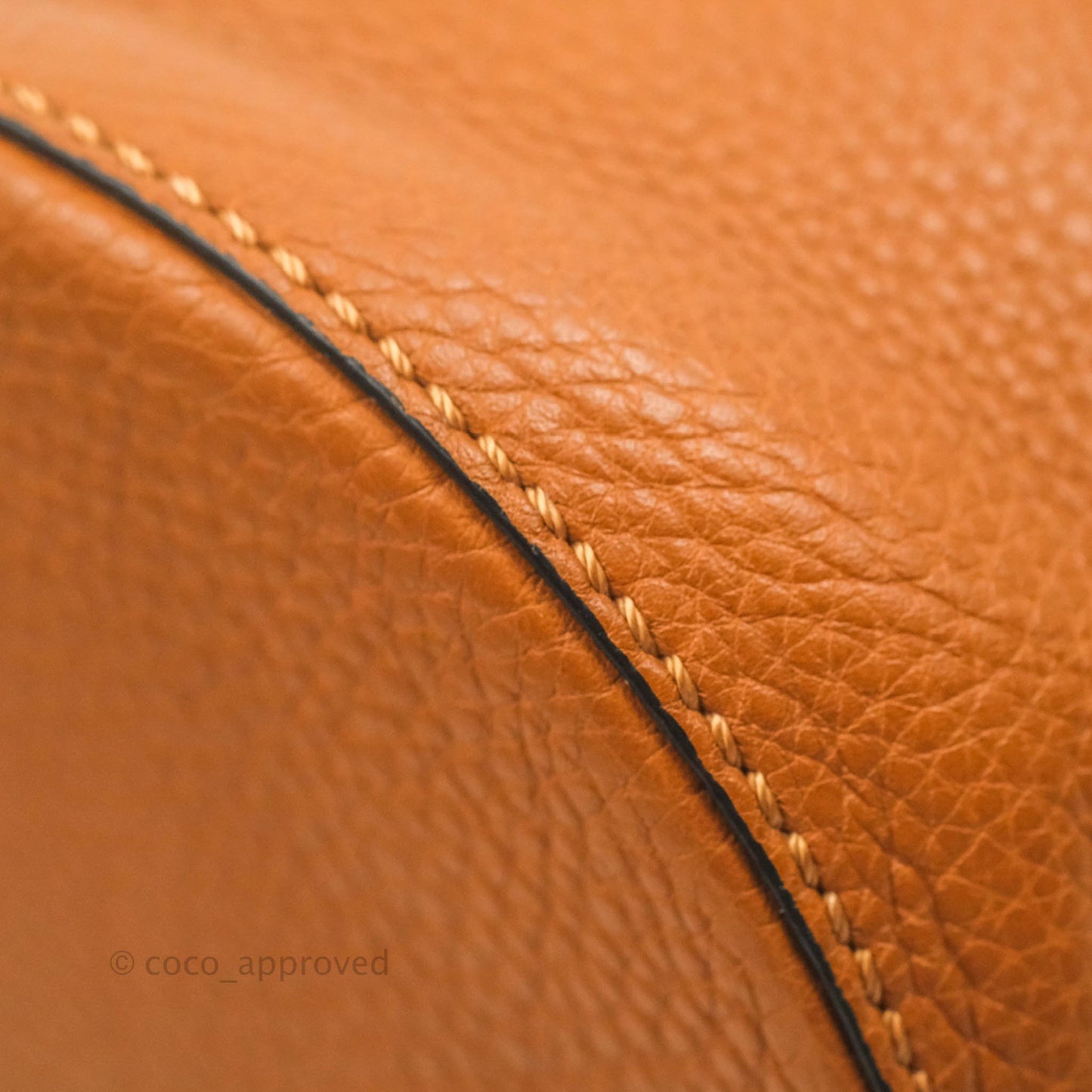 Valentino Bucket Bag Brown Grained Leather
