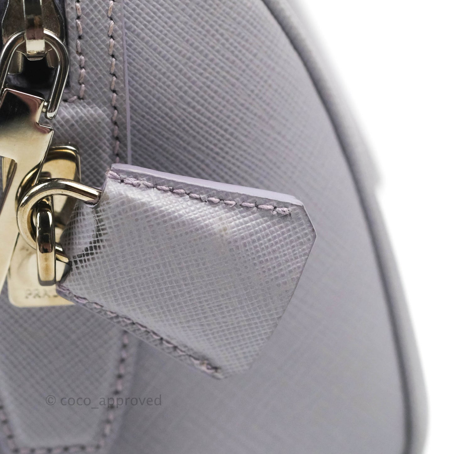 Prada Lilac Lux Convertible Boston Saffiano Leather Mini
