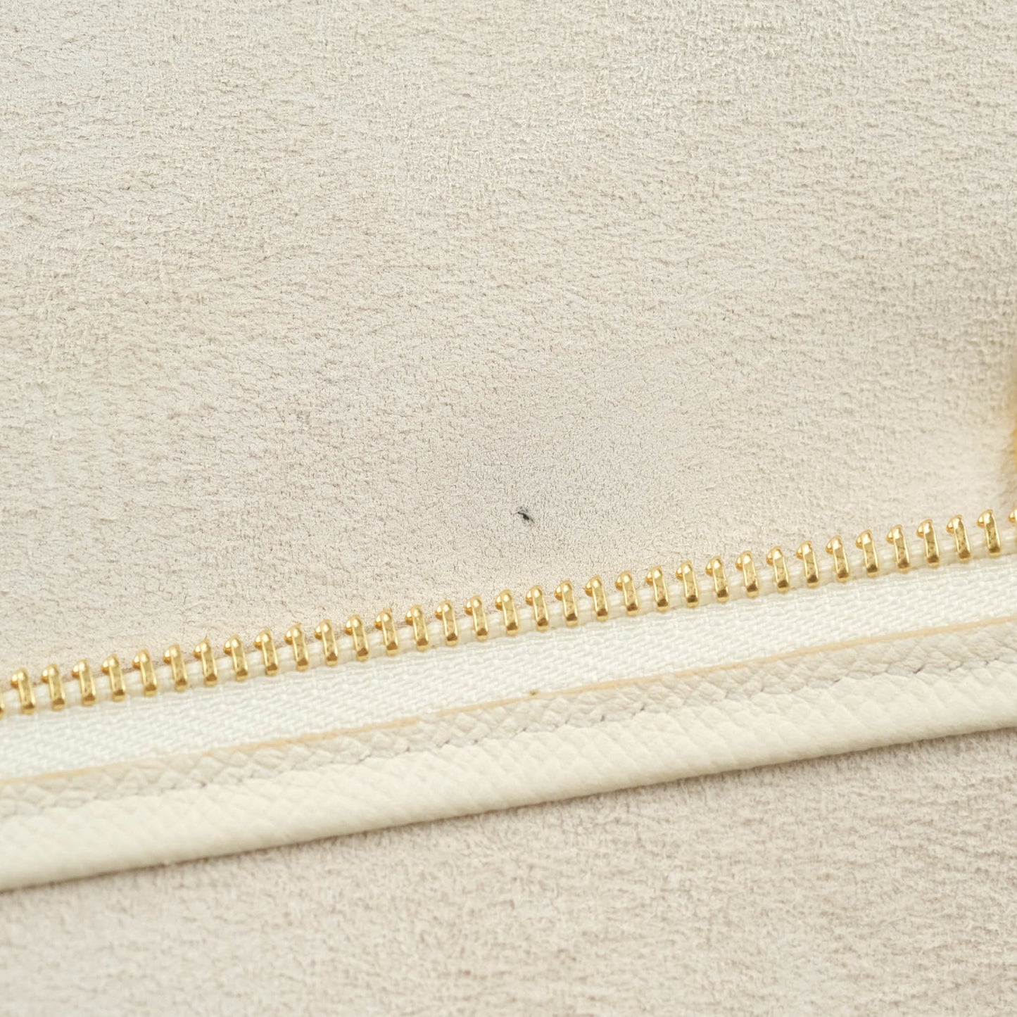Celine Mini Belt Bag White Grained Calfskin Gold Hardware