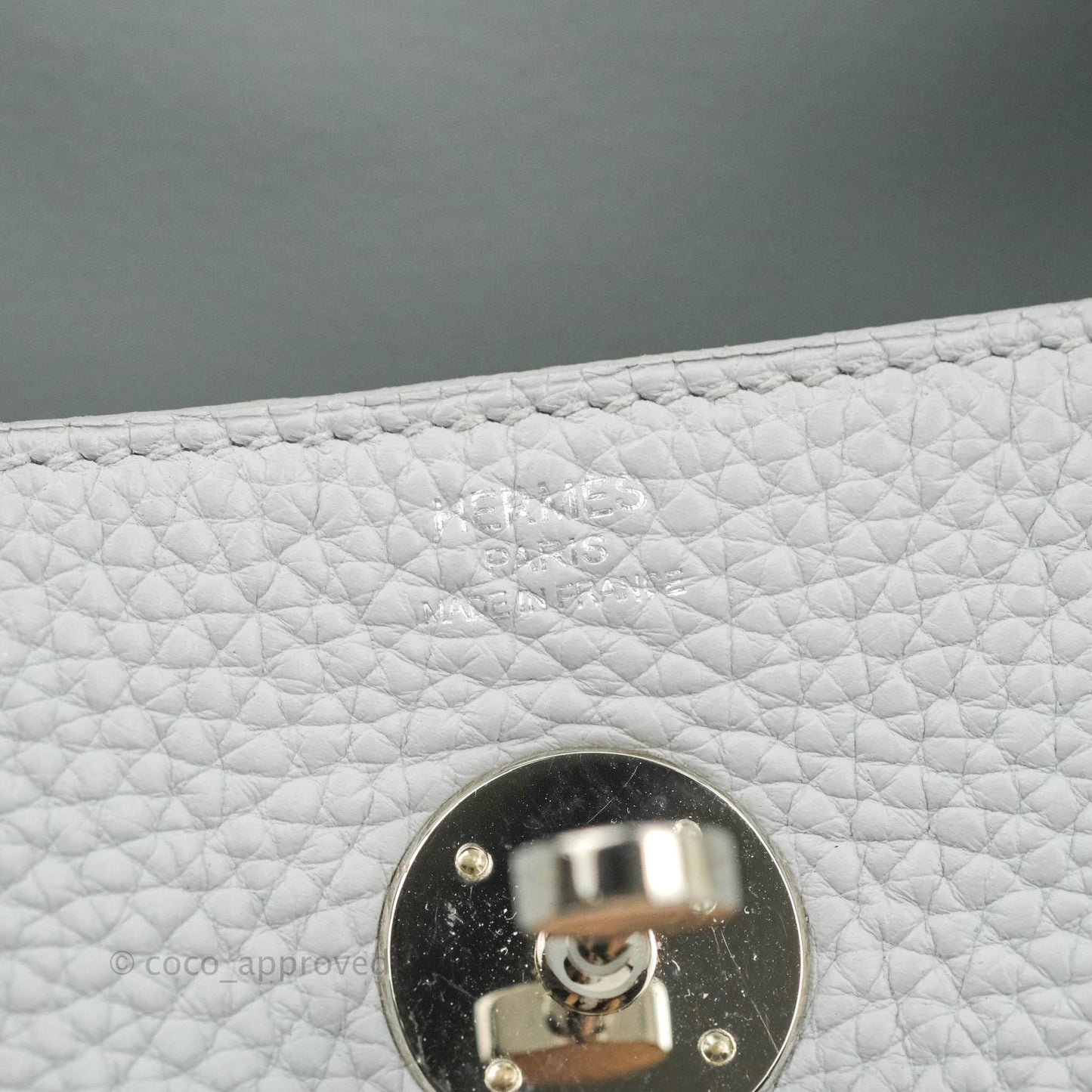 Hermès Lindy 26 Blue Glacier 8U Taurillon Clemence Palladium Hardware