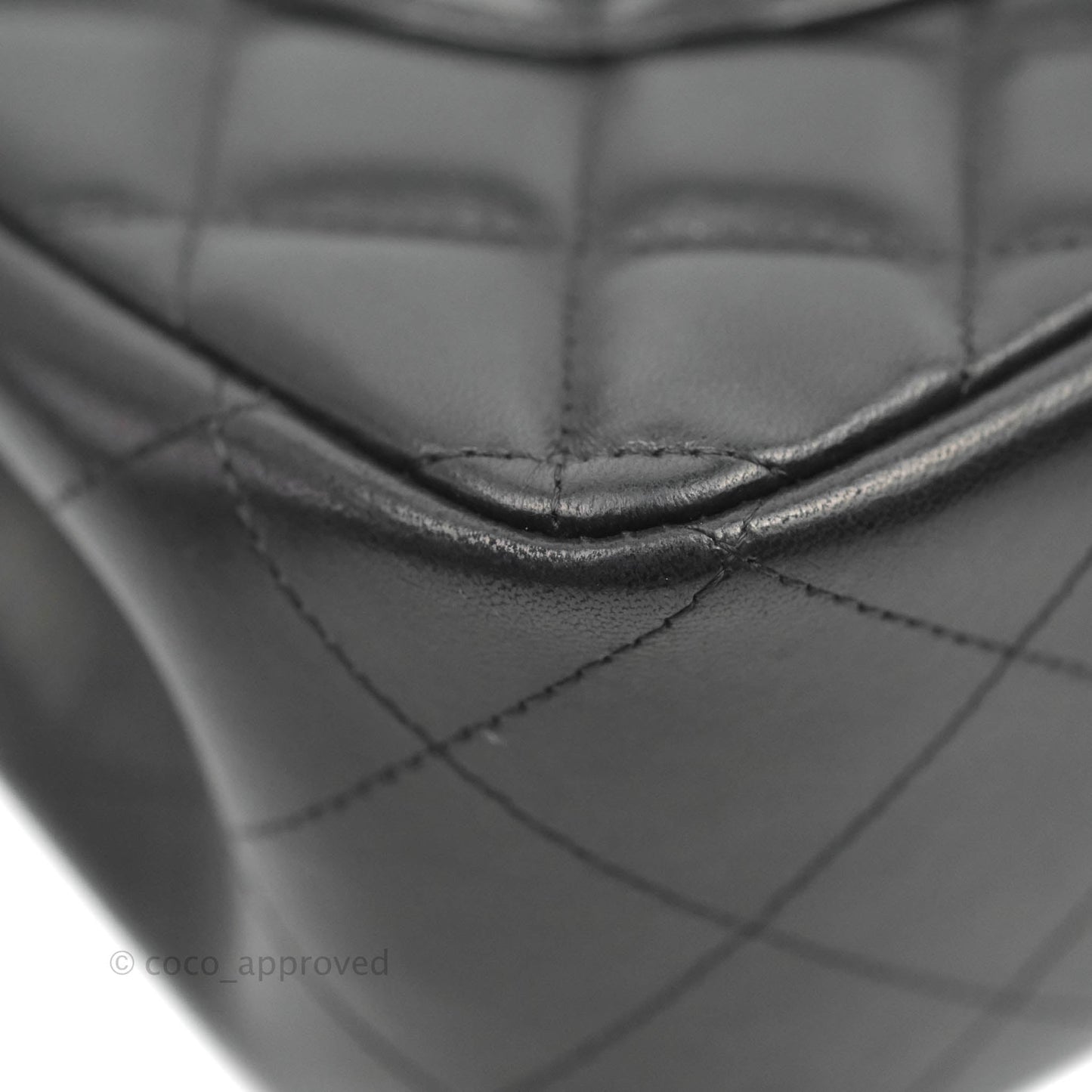 Chanel Jumbo Double Flap Black Lambskin Silver Hardware⁣⁣