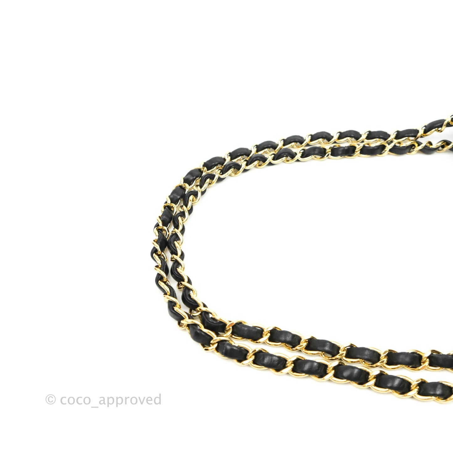 Chanel Classic M/L Flap Bag Black Lambskin Gold Hardware