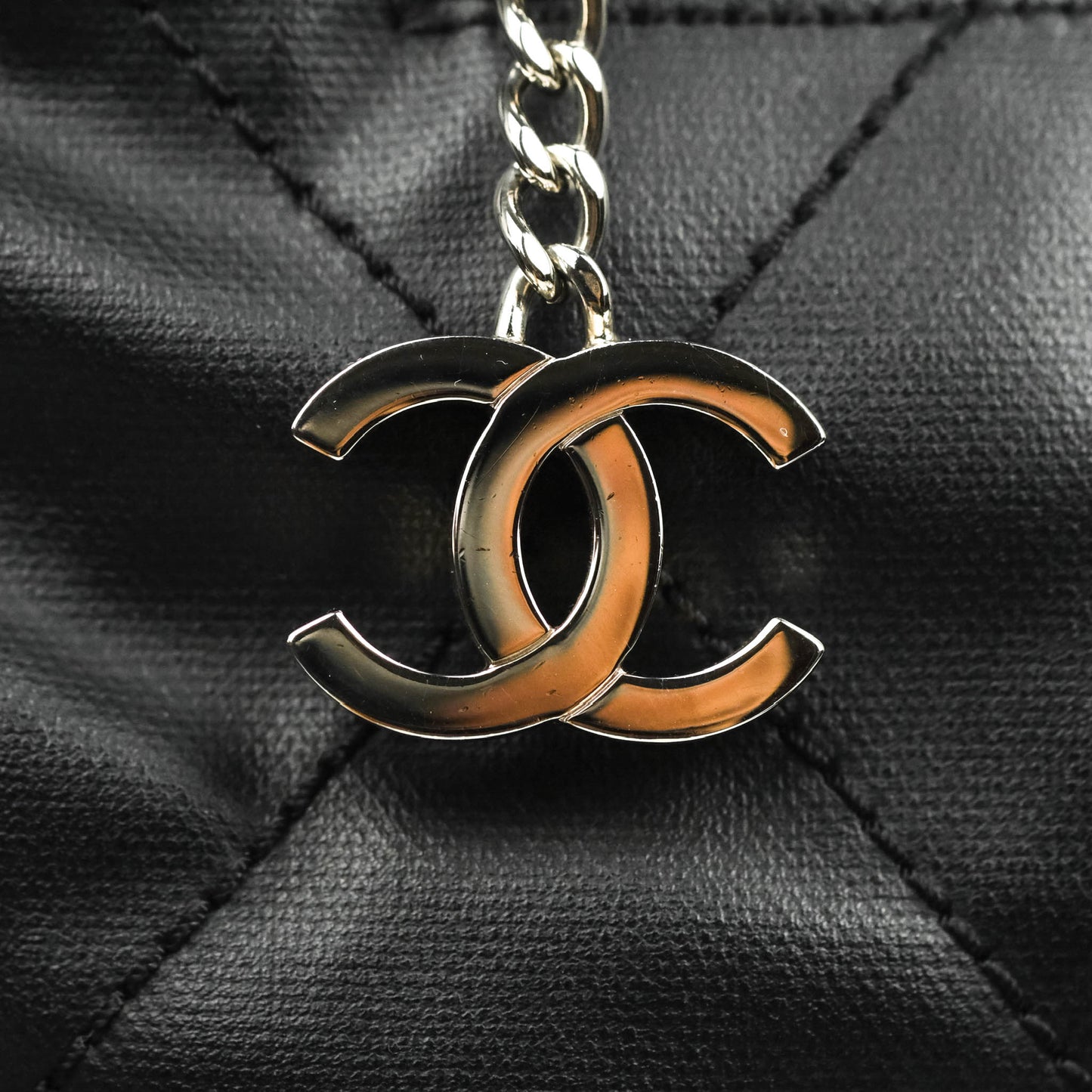 Chanel Quilted Large Paris Biarritz Tote Black Coated Canvas