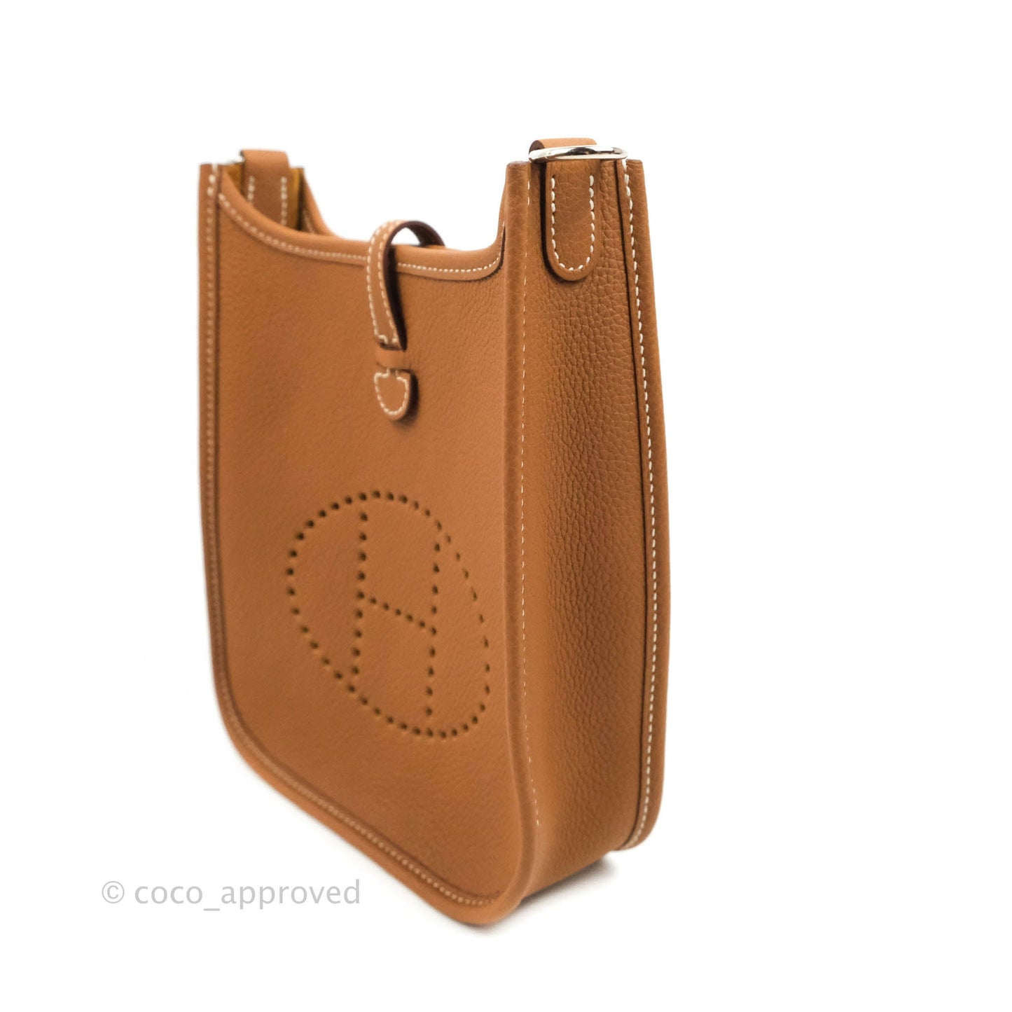 Hermès Mini Evelyne 16 Gold Clemence Palladium Hardware