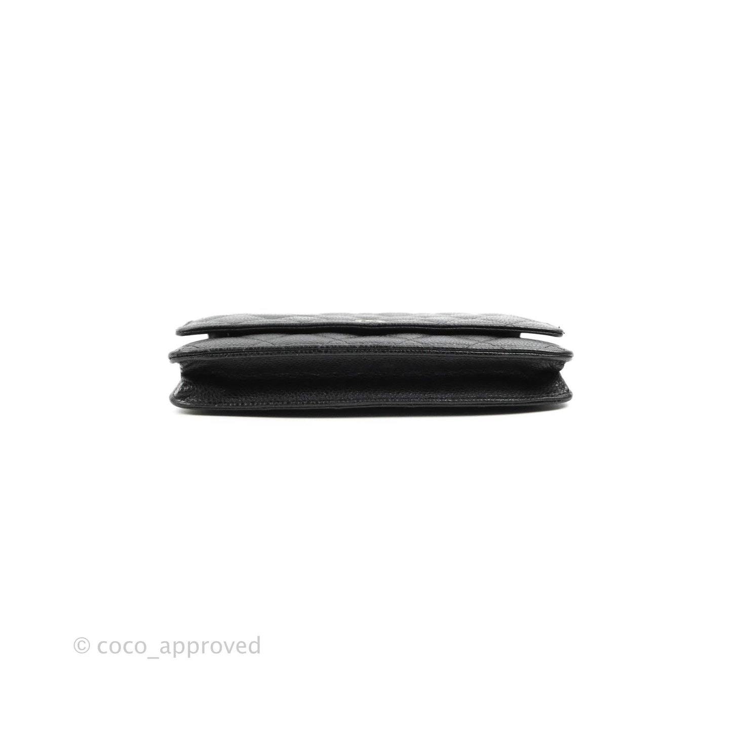 Chanel Quilted Classic WOC Black Caviar Gold Hardware