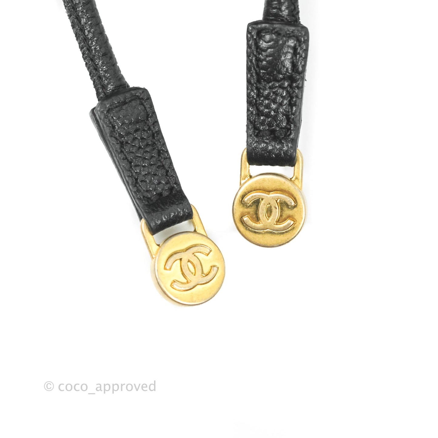 Chanel Studded Deauville Drawstring Bucket Bag Black Caviar