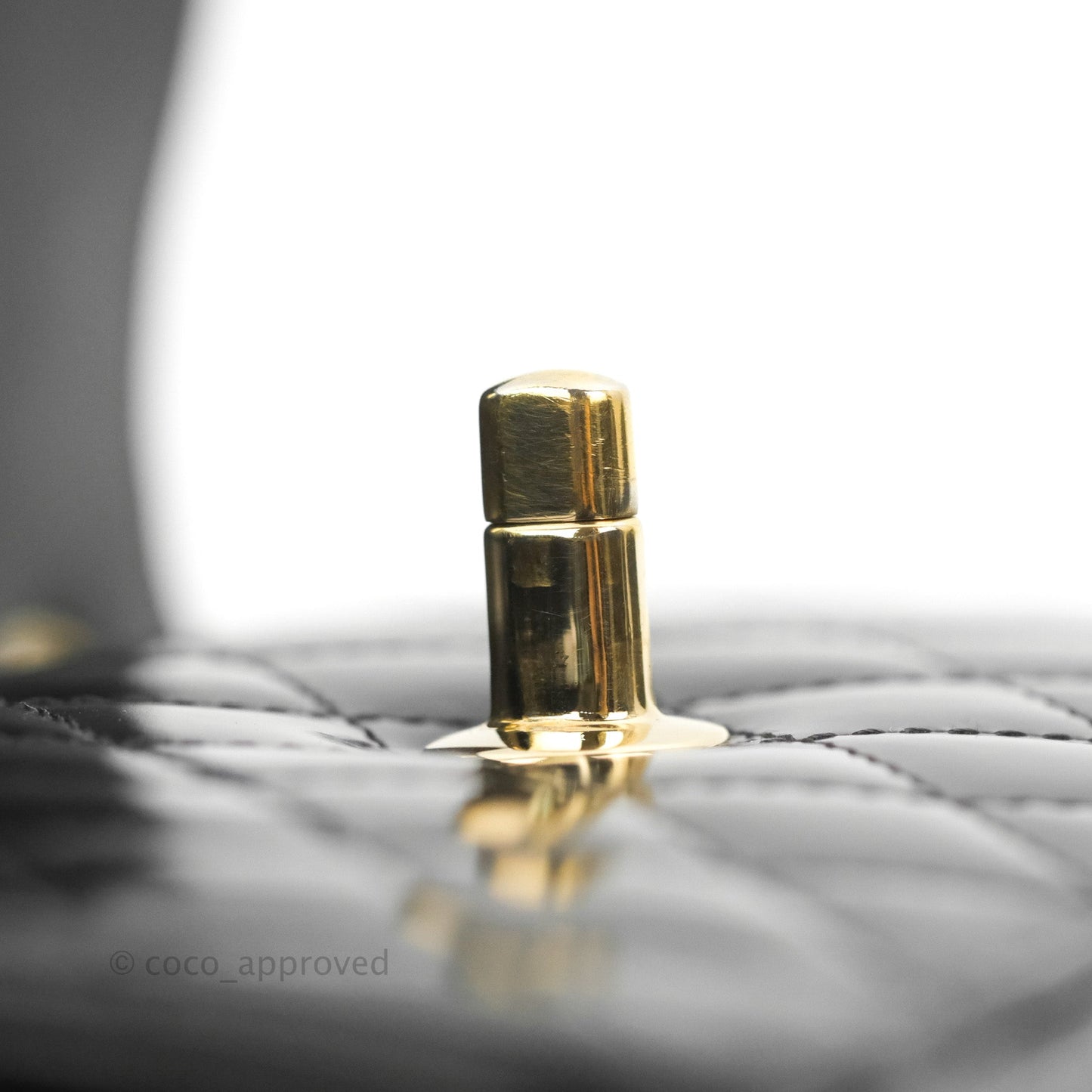 Chanel Mini Flap Clutch with Chain Black Gold Hardware