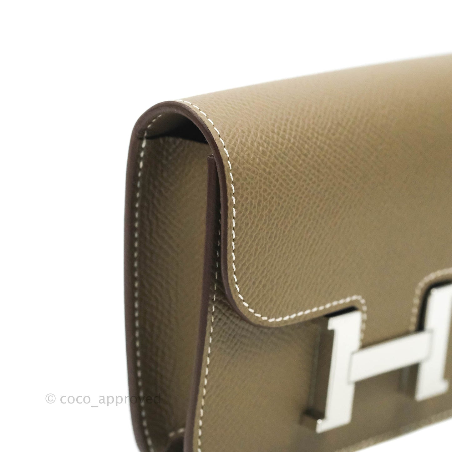 Hermès Constance Slim Wallet Etoupe Epsom Palladium Hardware