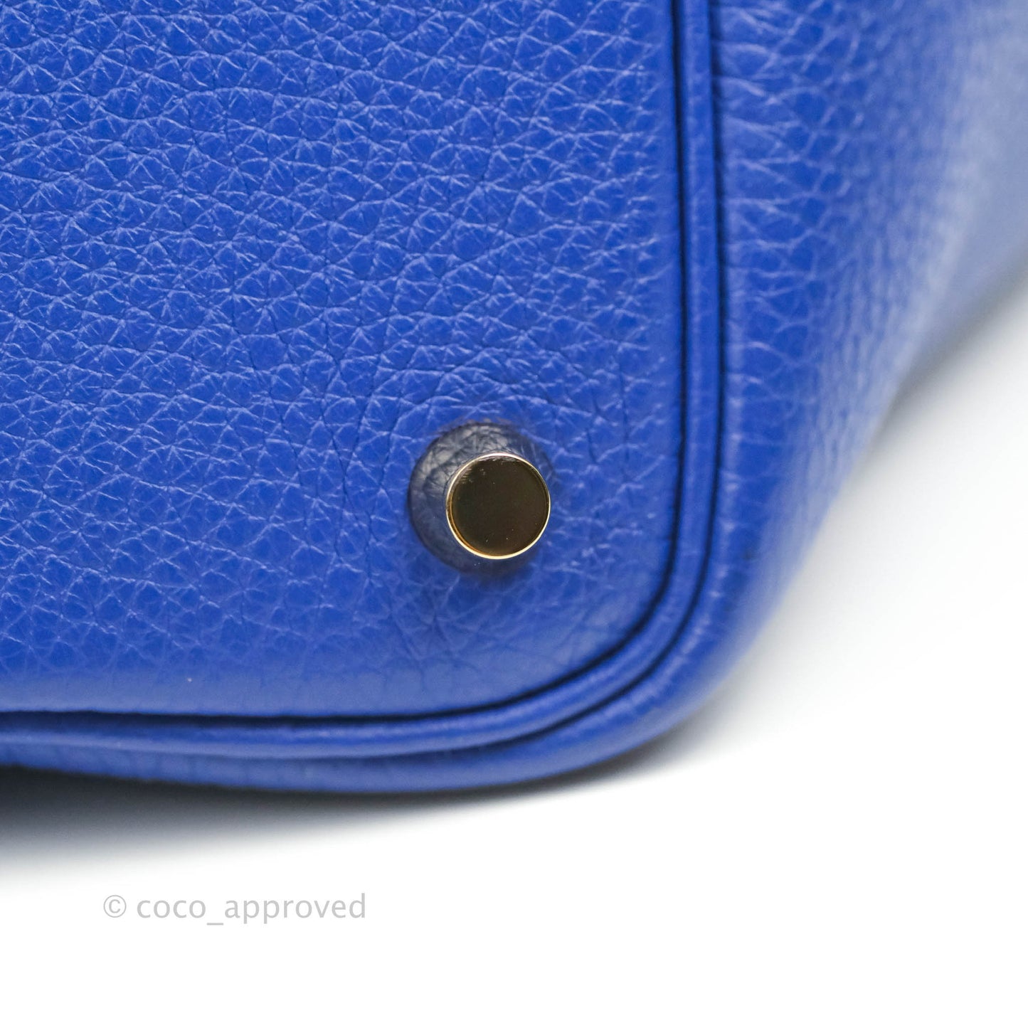 Hermès Picotin Lock 18 PM Bleu Clemence Gold Hardware