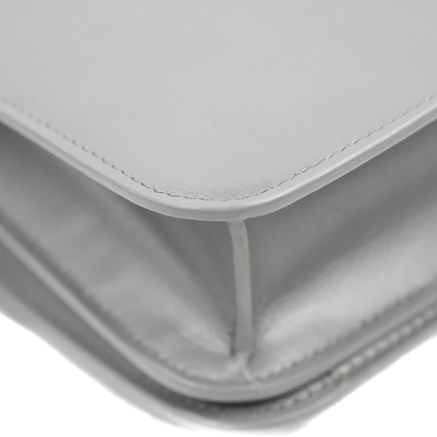 Celine Teen Classic Box Flap Light Grey Calfskin