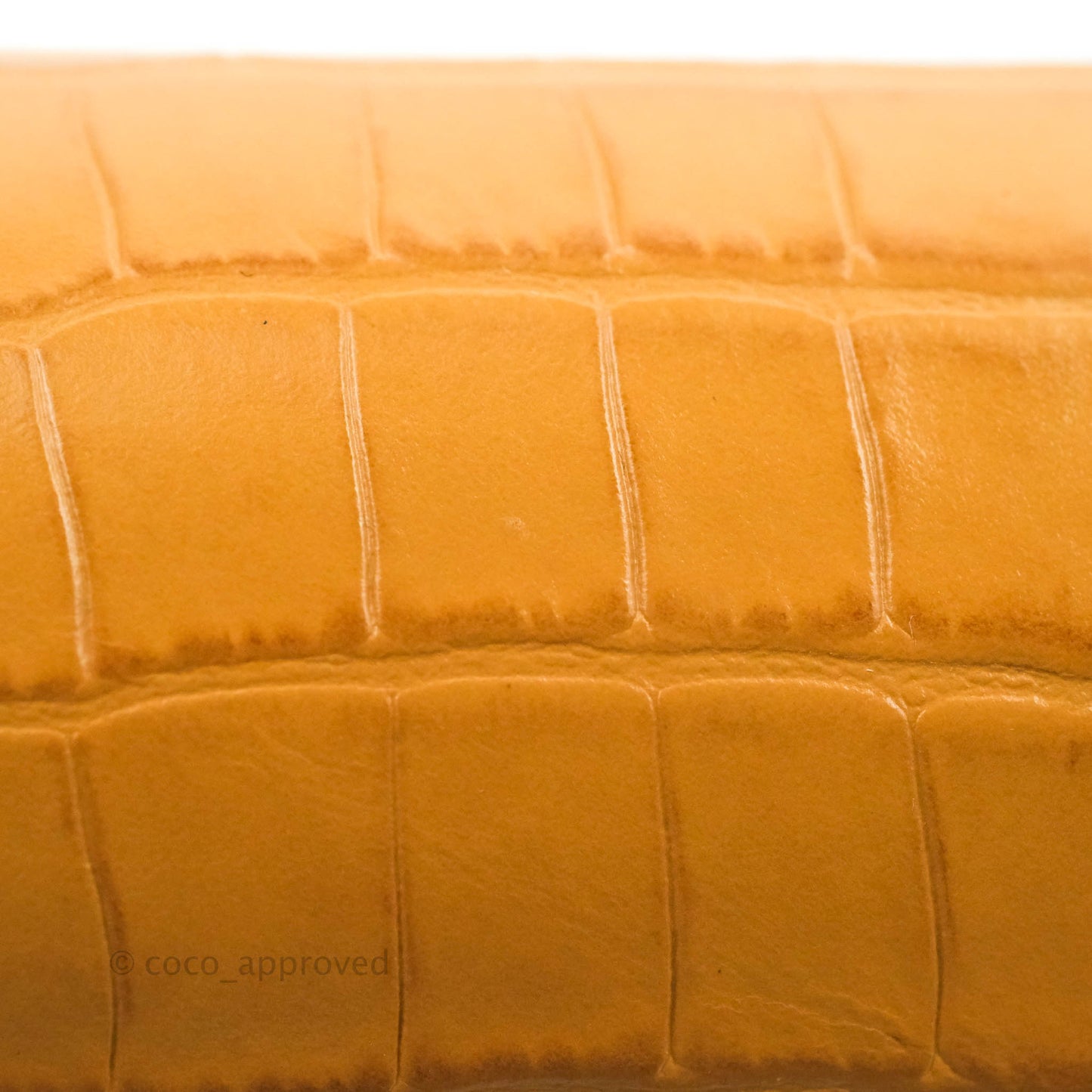 Chloe Small Croc-Embossed Tess Brown Bag