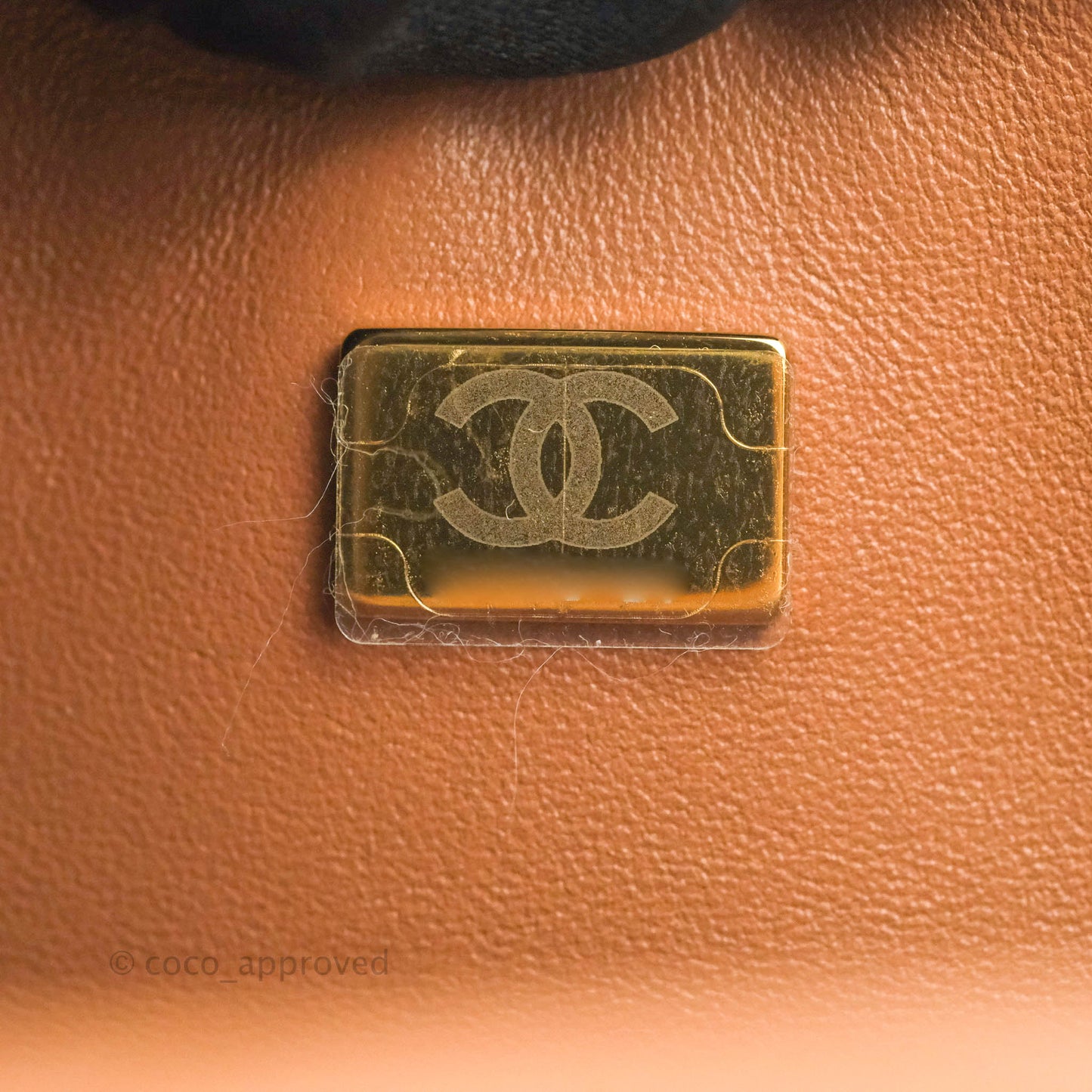 Chanel Classic Small S/M Flap Dark Beige Caramel Lambskin Gold Hardware 22S