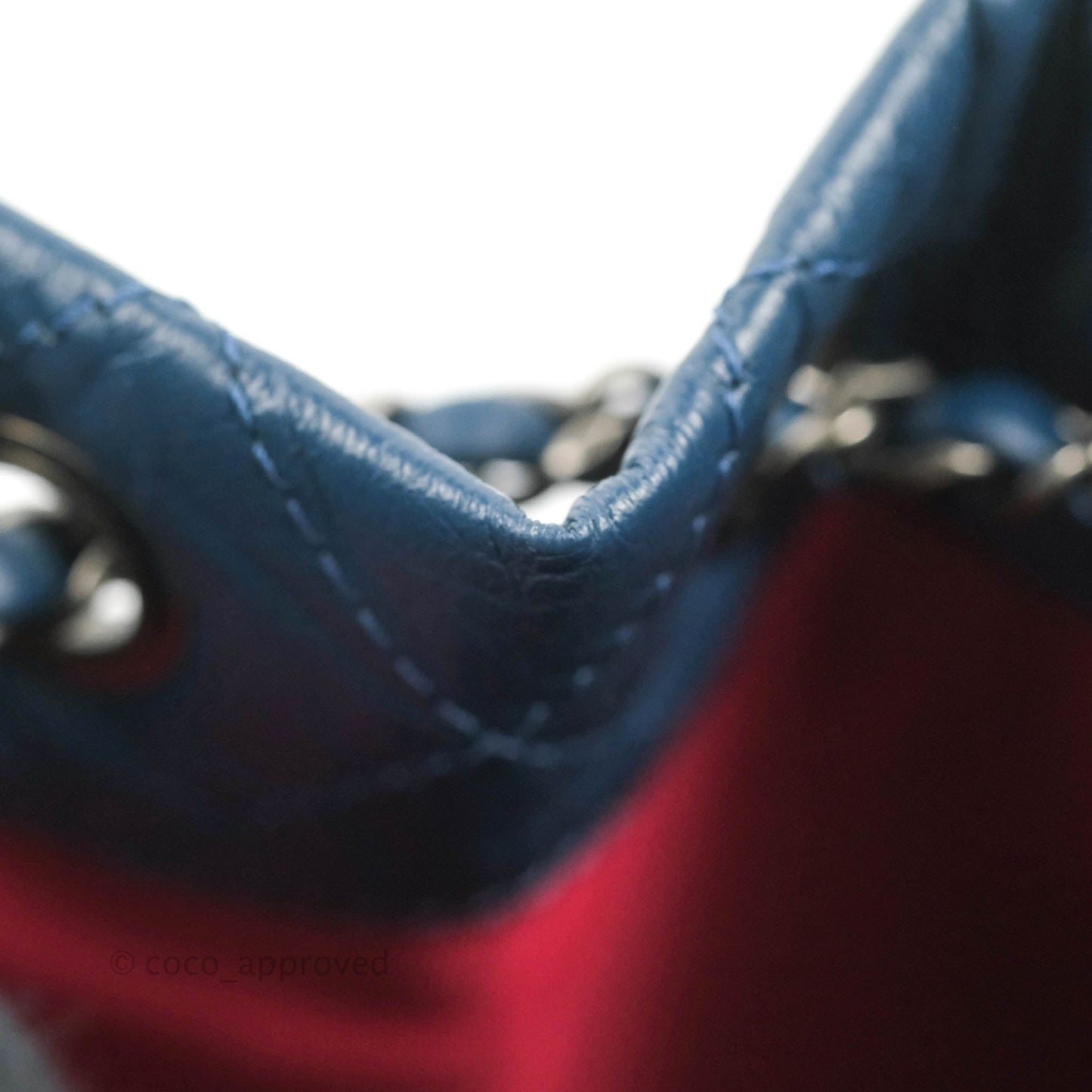 Chanel Small Gabrielle Backpack Navy Aged Calfskin