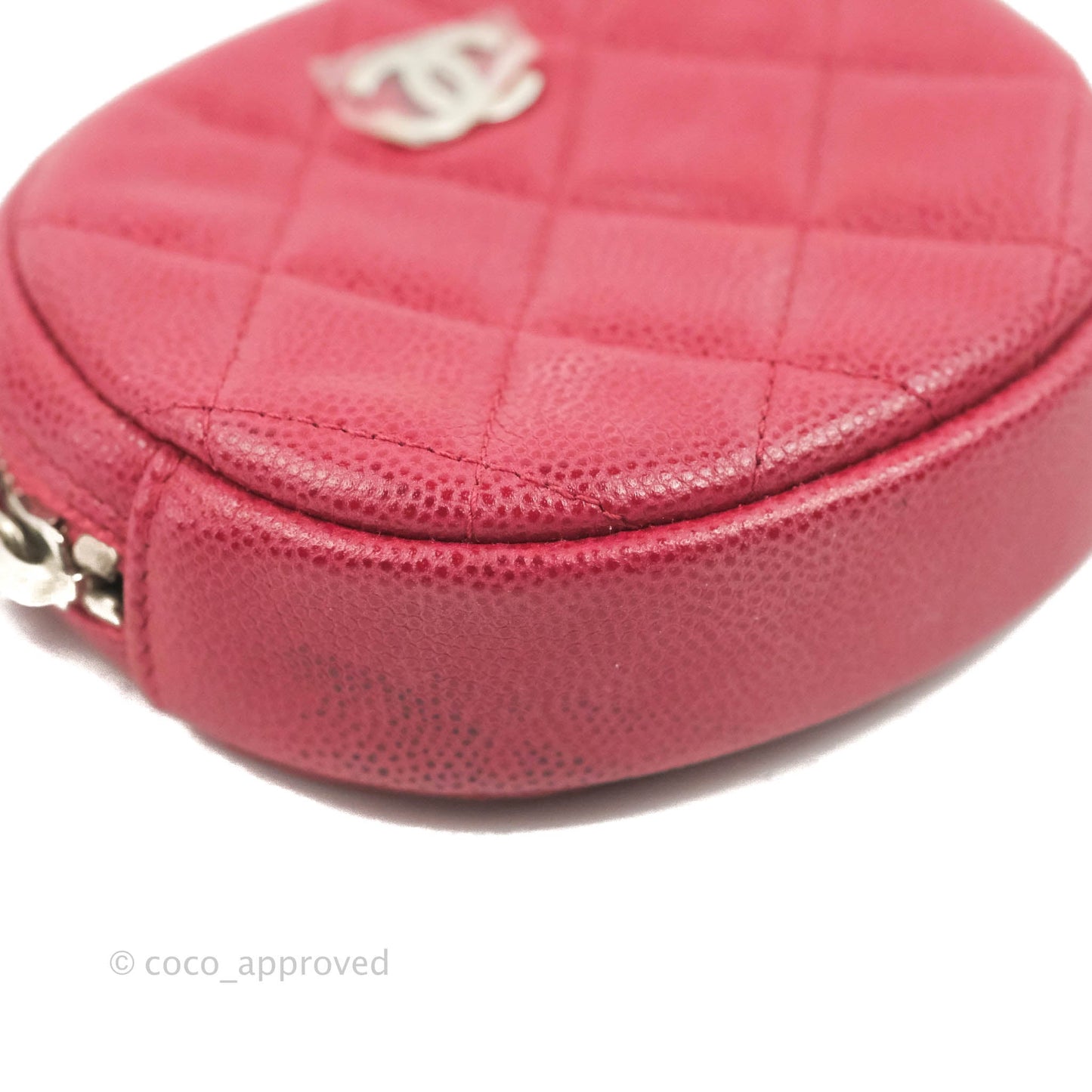 Chanel Red Round Coin Purse