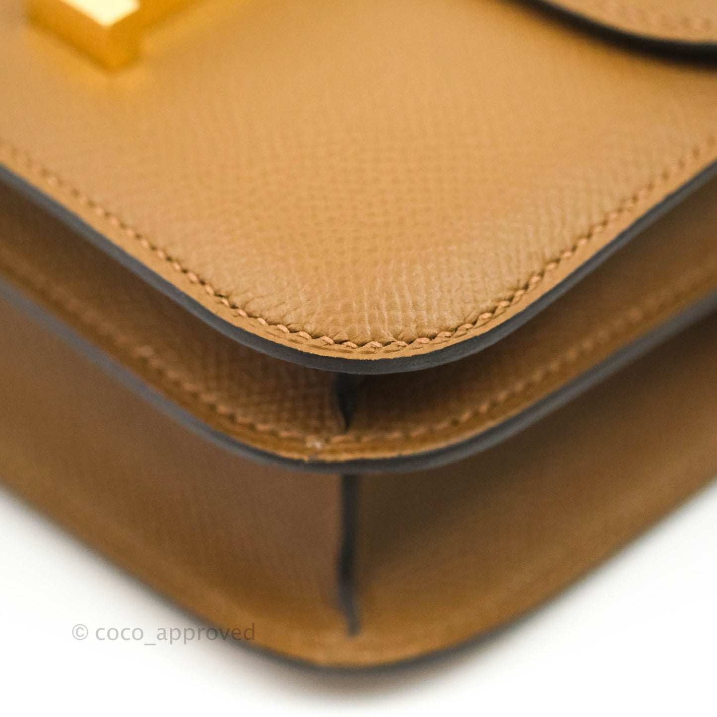 Hermès Constance Mini 18cm Alezan Epsom Gold Hardware