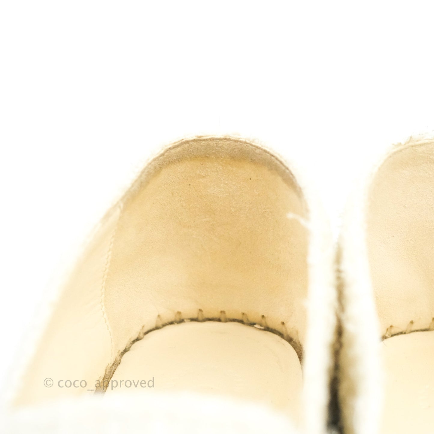 Chanel Espadrilles Tweed Black Beige 40