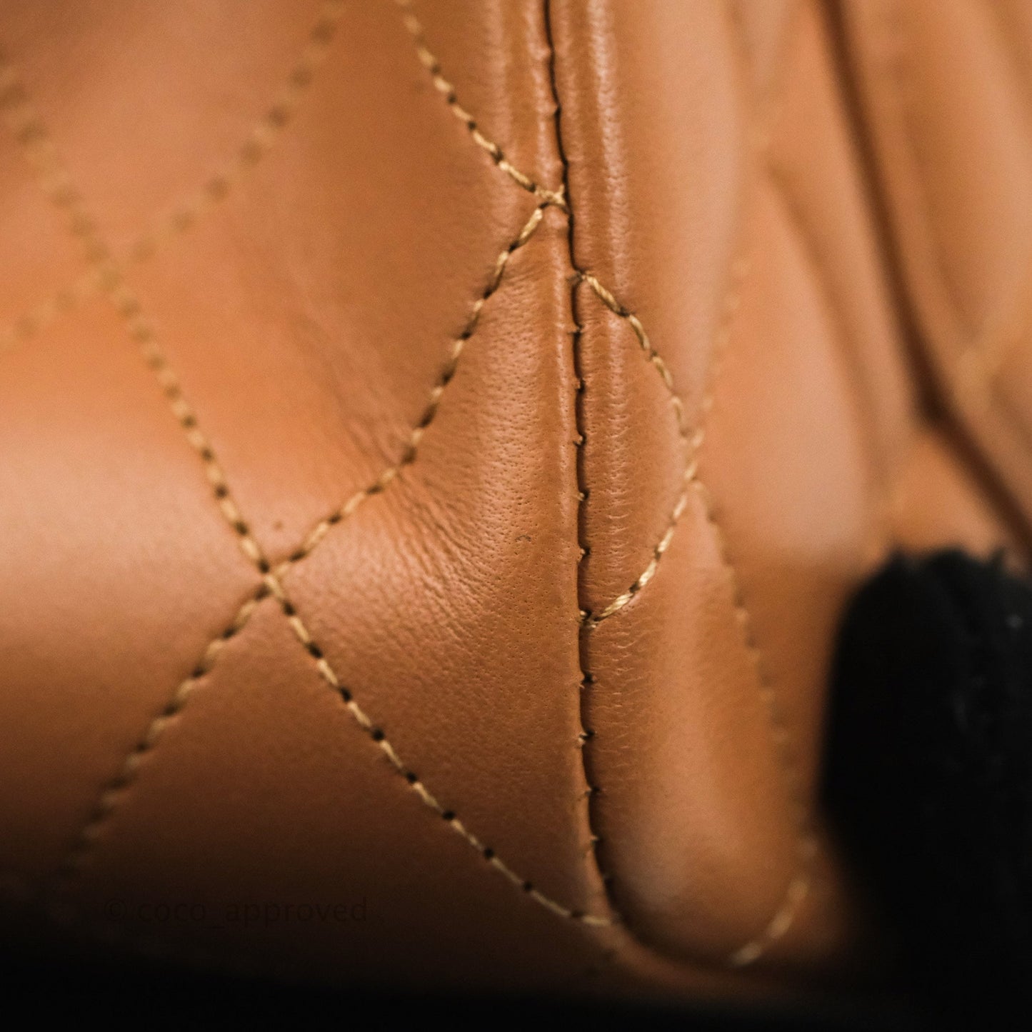 Chanel Small Classic Quilted Flap Dark Beige Caramel Lambskin Gold Hardware 21P