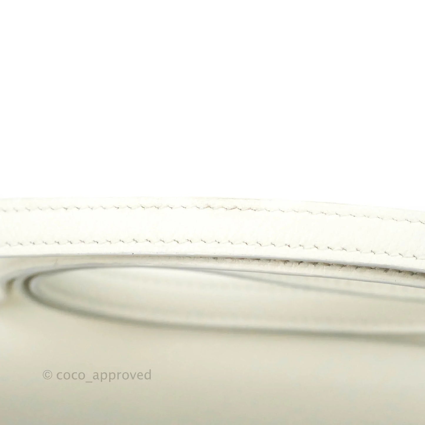 Hermès Constance HSS Mini 18cm White Evercolor Palladium Hardware