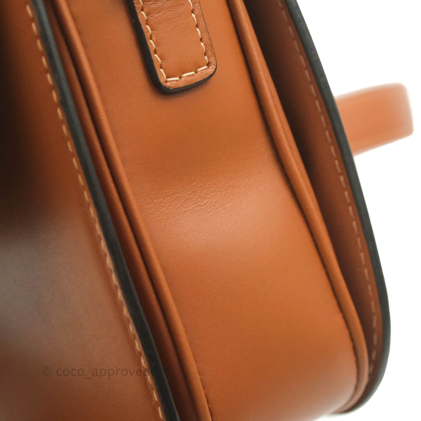 Celine Medium Triomphe Bag Tan Shiny Calfskin