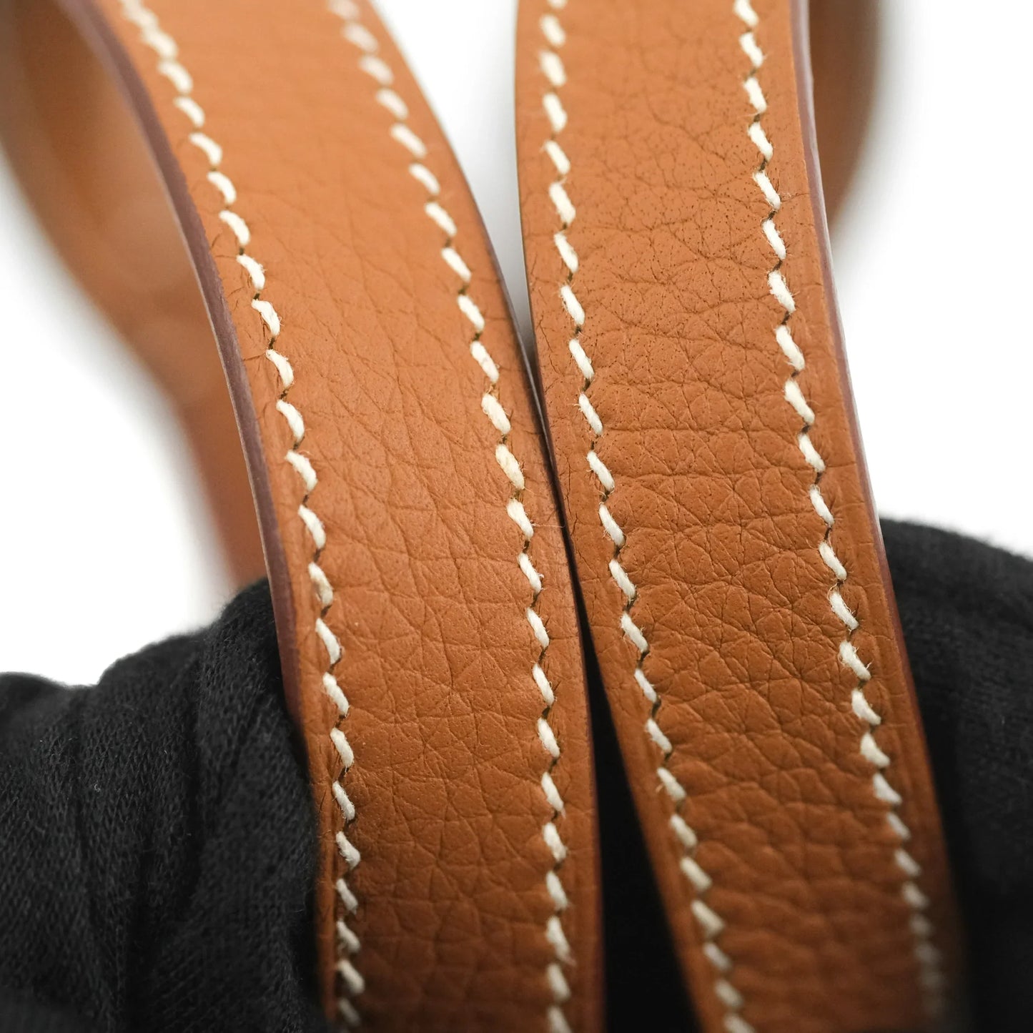 Hermès Halzan 25 Gold Clemence Palladium Hardware