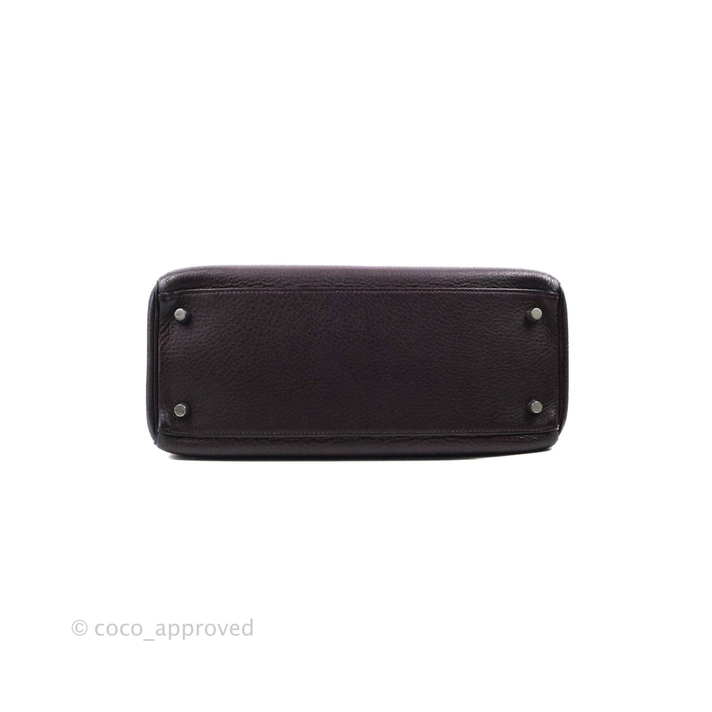 Hermès Retourne Kelly 28 Raisin TPM Palladium Hardware