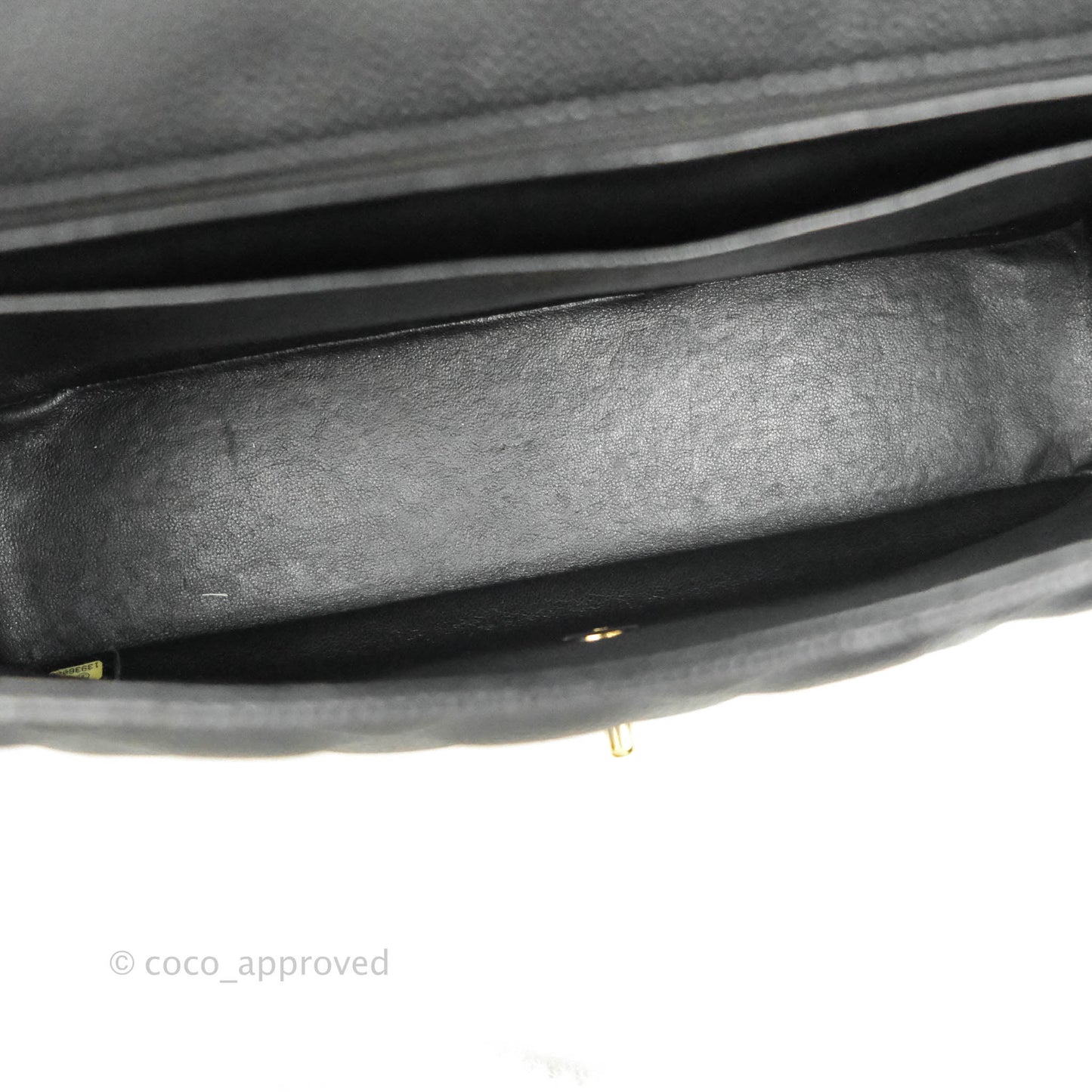 Chanel Jumbo Single Flap Black Caviar Gold Hardware