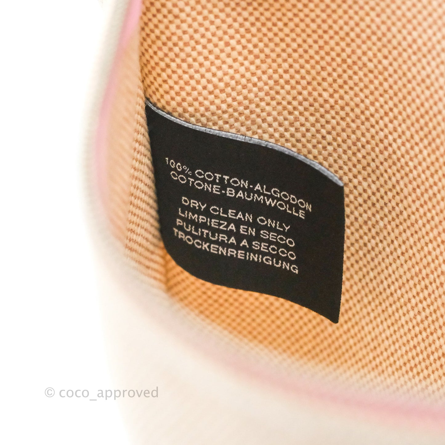 Hermès Small Bain New Yachting Pouch Cotton Pink