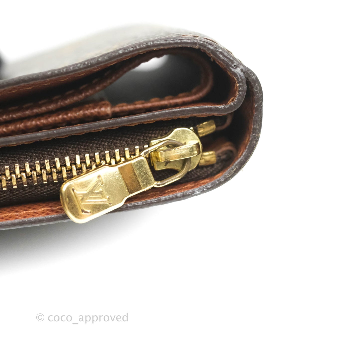 Louis Vuitton Vintage Monogram Canvas Wallet Brown