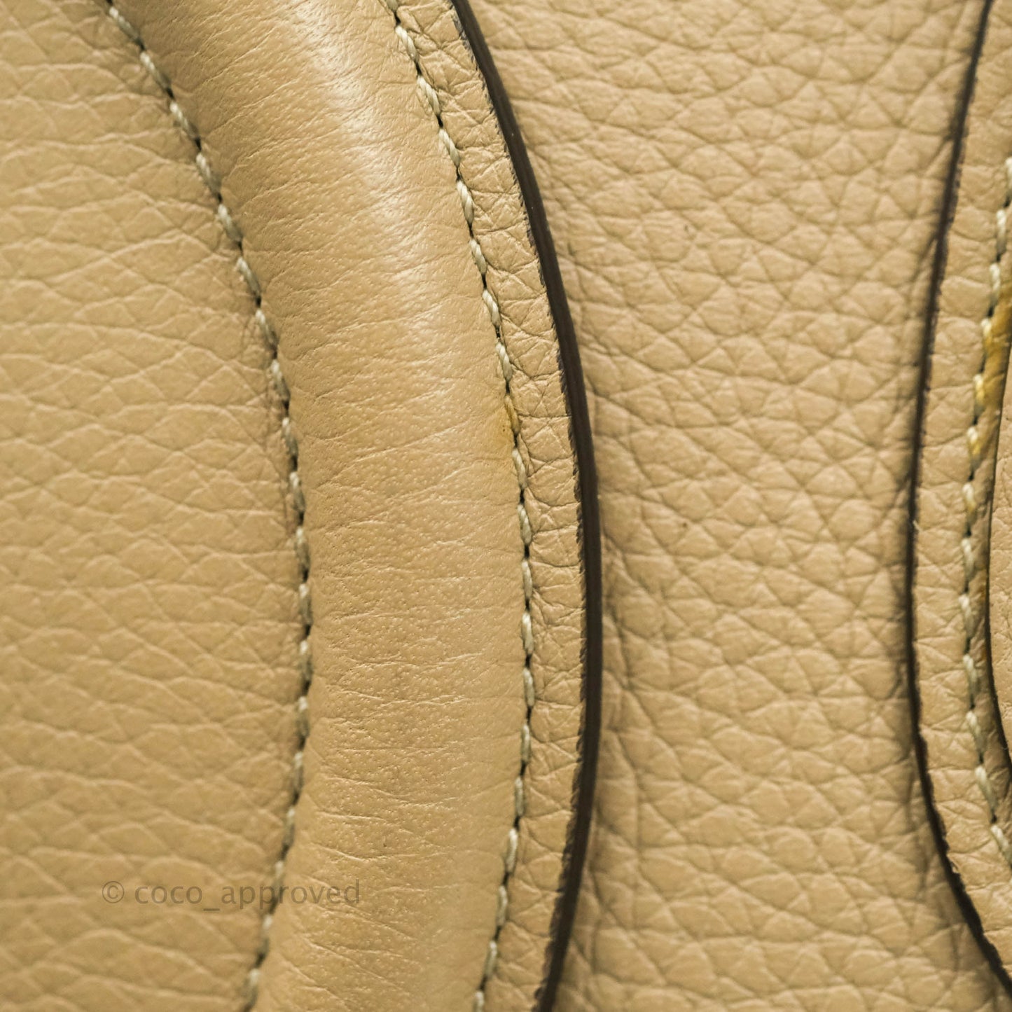 Celine Micro Luggage Handbag Dune Grained Calfskin