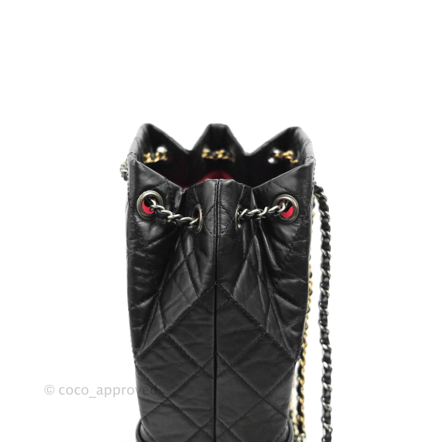 Chanel Small Gabrielle Backpack Black Aged Calfskin
