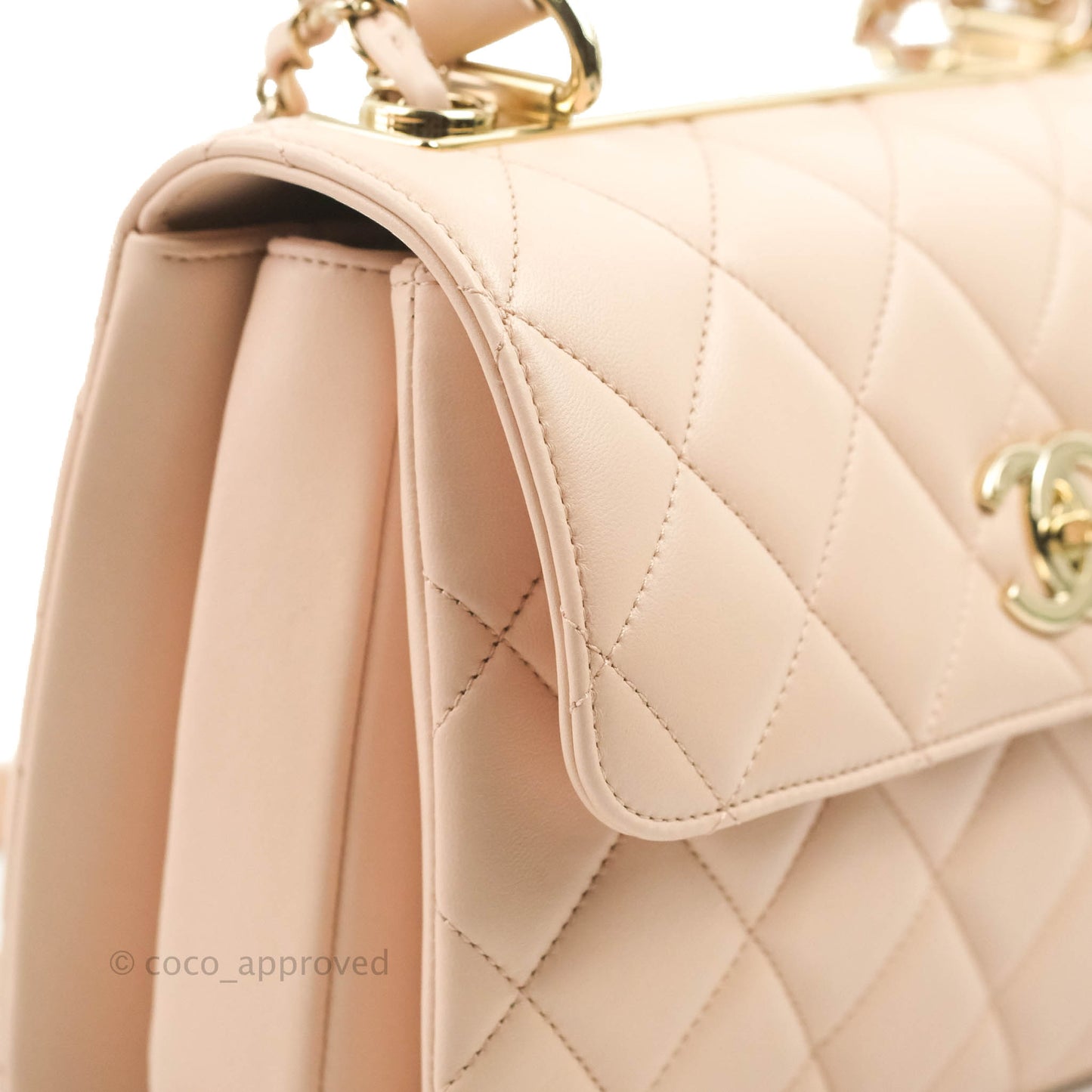 Chanel Small Trendy CC Light Pink Lambskin Gold Hardware