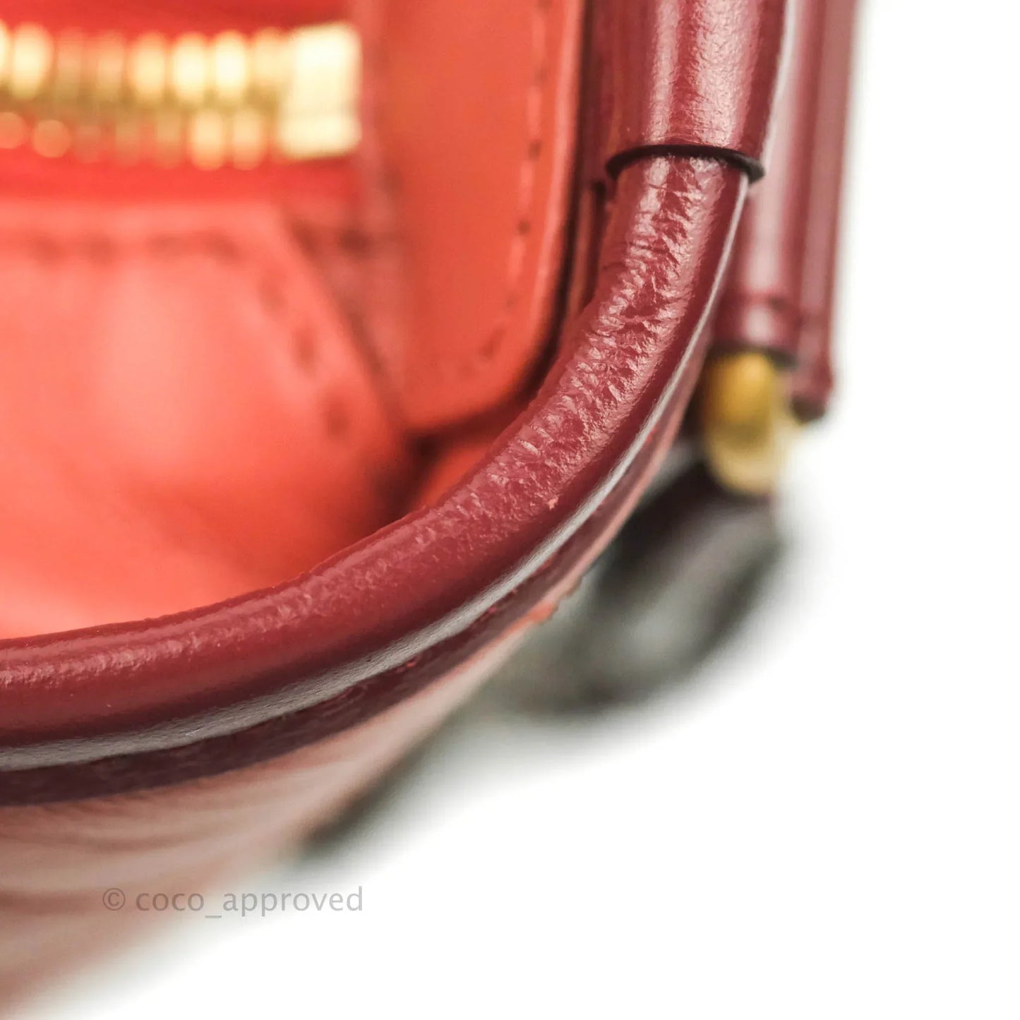 Chanel Large Gabrielle Hobo Red Aged Calfskin Mixed Hardware