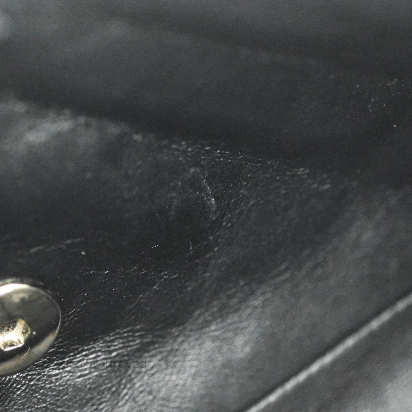 Chanel Quilted East West Flap Bag Black Lambskin Silver Hardware