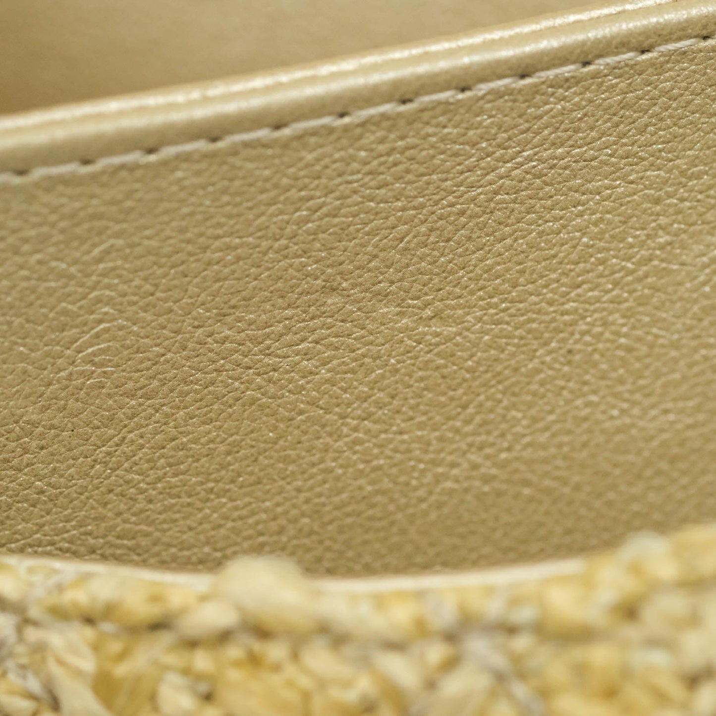 Chanel Classic M/L Medium Double Flap Woven Reed Aged Gold Hardware