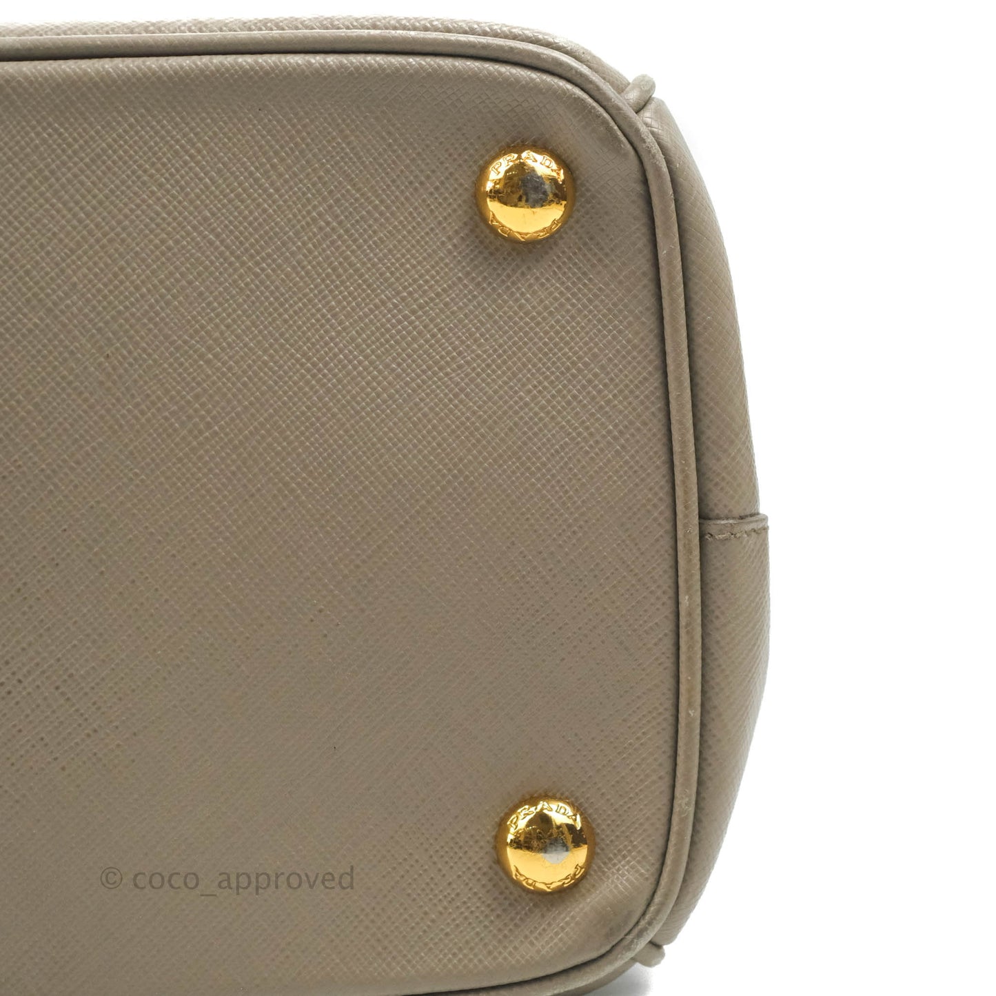 Prada Small Saffiano Lux Galleria Bag Argilla