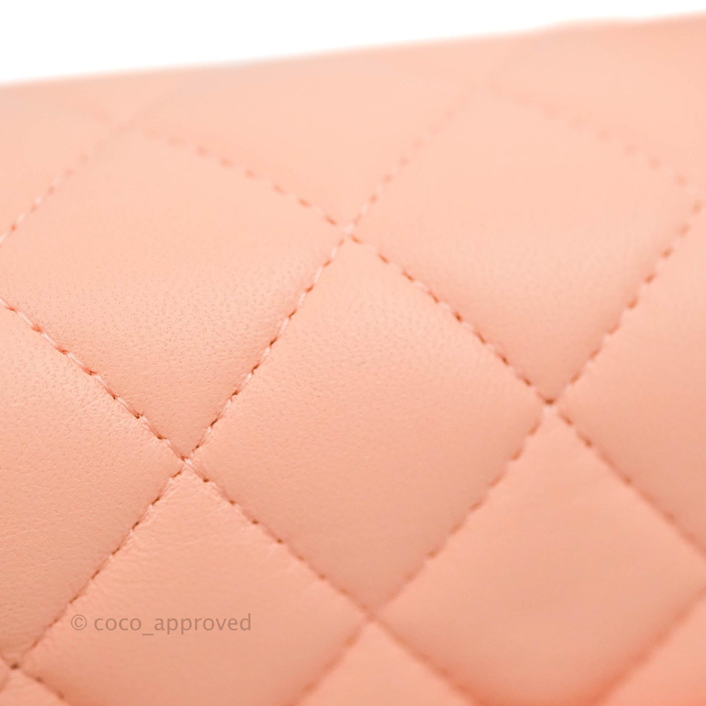 Chanel Quilted Mini Square Beige Pink Lambskin Gold Hardware