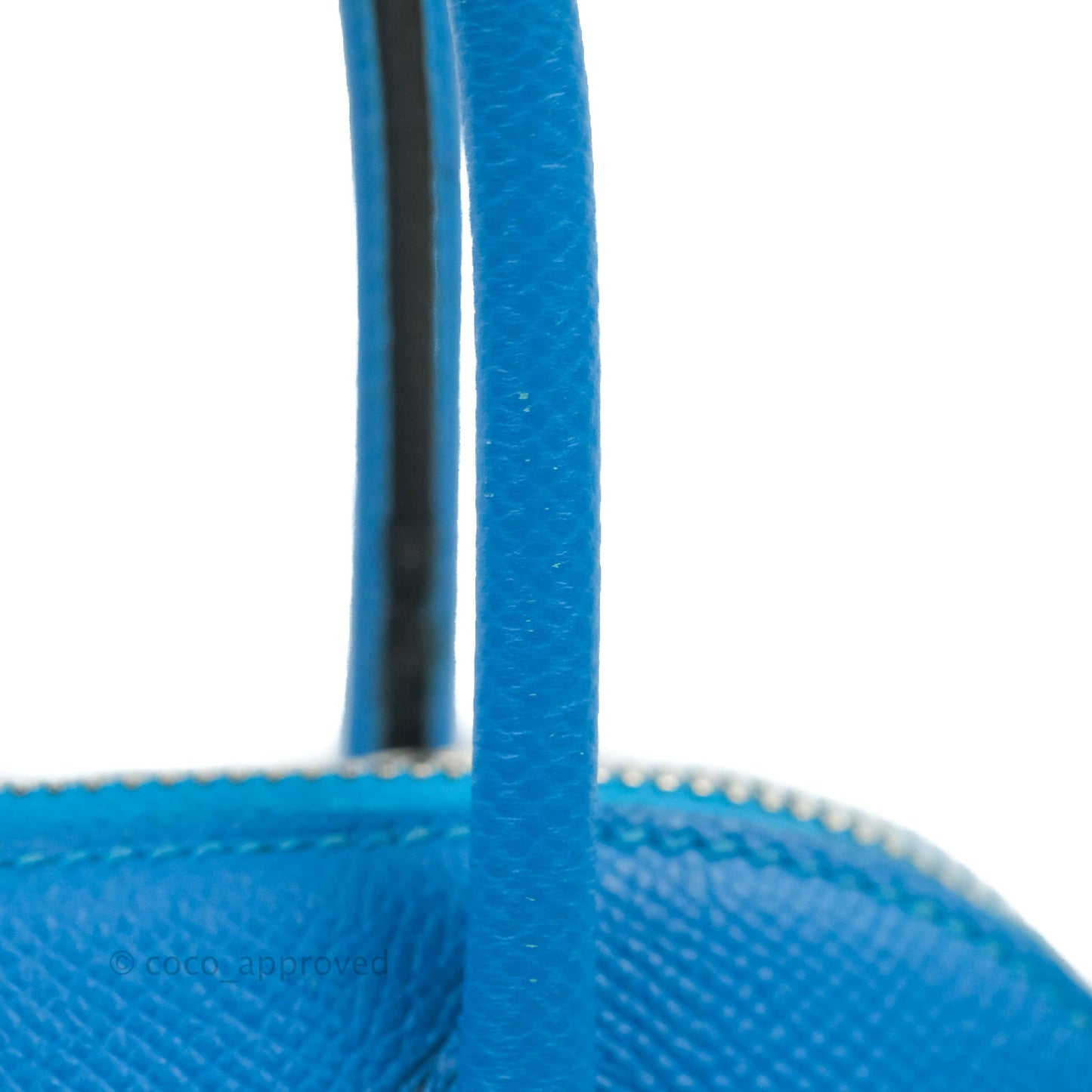 Hermès Bolide 27 Blue Epsom Silver Hardware