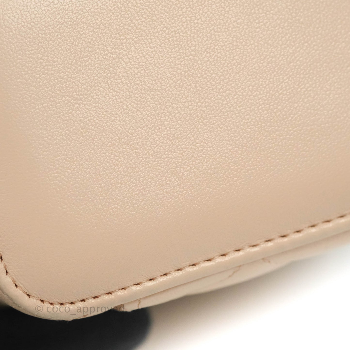 Chanel Classic Mini Pearl Crush Vanity With Chain Light Pink Lambskin Aged Gold Hardware