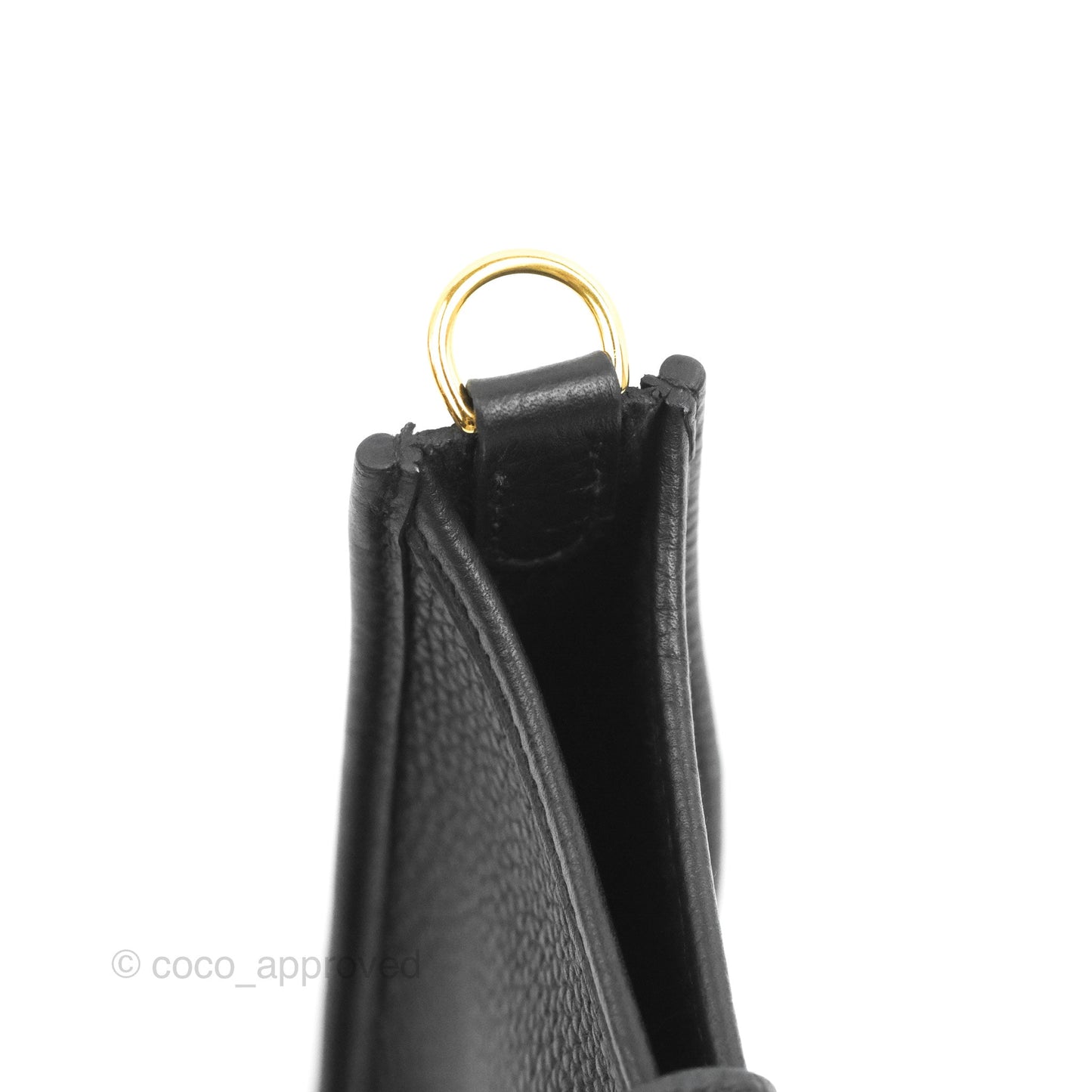 Hermès Mini Evelyne 16 Black Clemence Gold Hardware